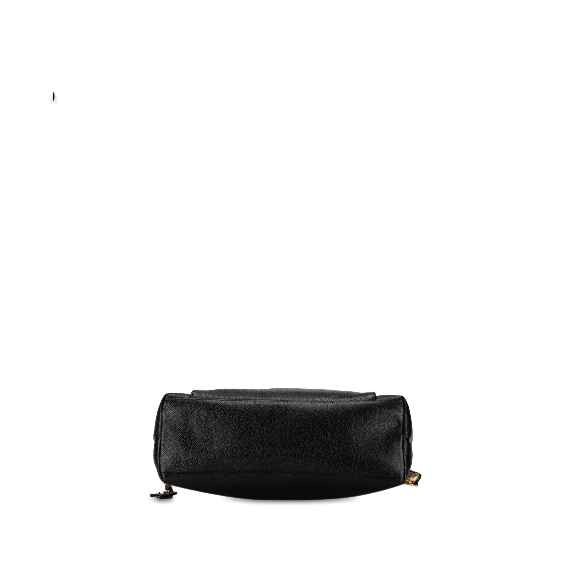 Chanel Chanel Caviar Front Pocket Chain Tote Black Size ONE SIZE - 4 Thumbnail