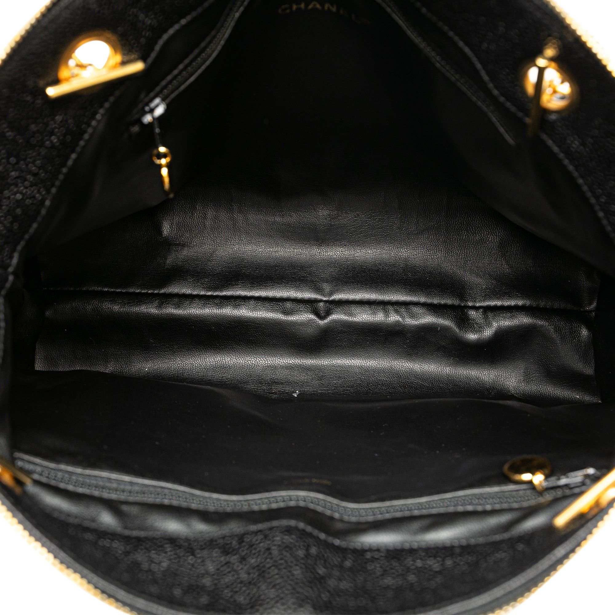 Chanel Chanel Caviar Front Pocket Chain Tote Black Size ONE SIZE - 5 Thumbnail