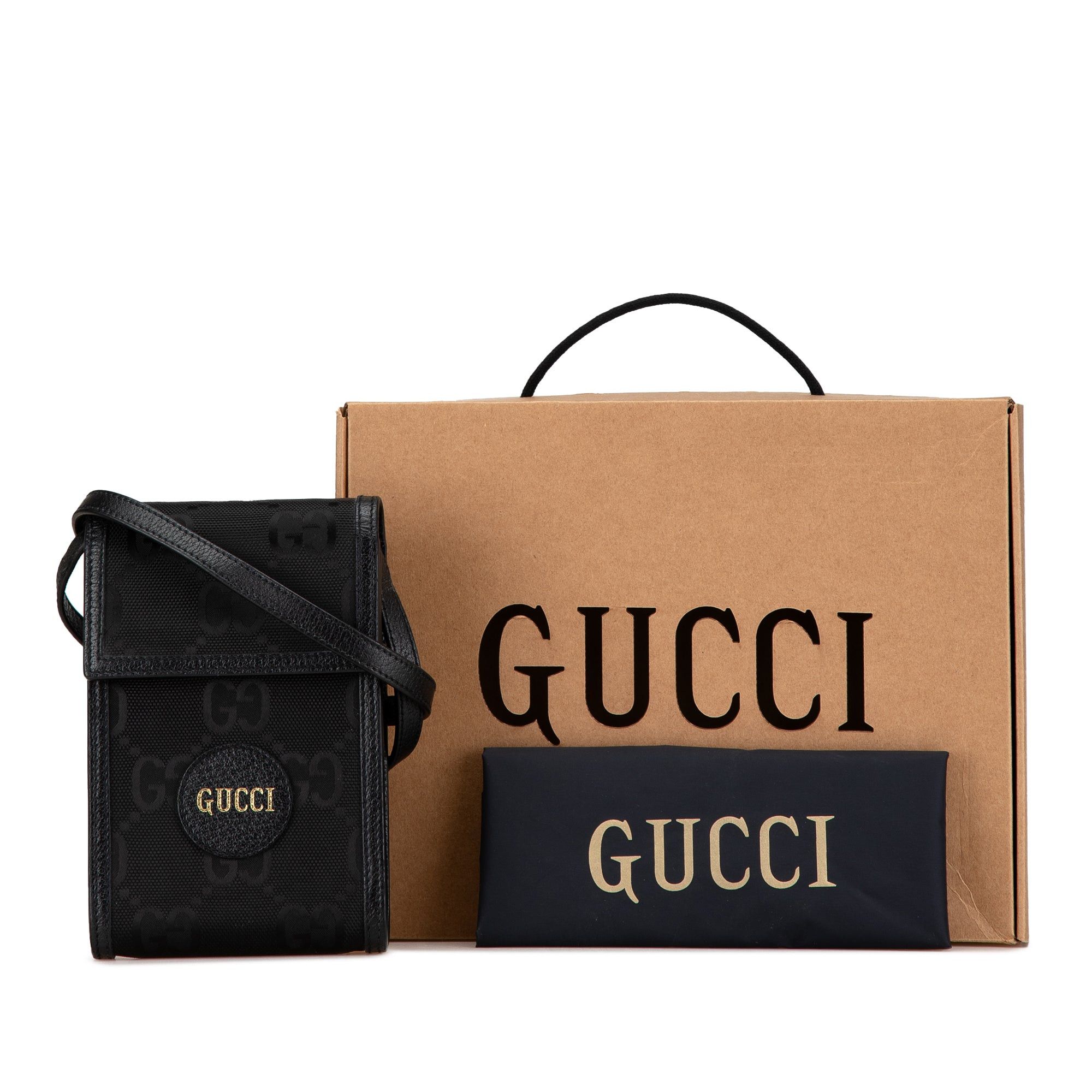 Gucci Gucci Mini GG Nylon Off The Grid Crossbody Black Size ONE SIZE - 8 Thumbnail