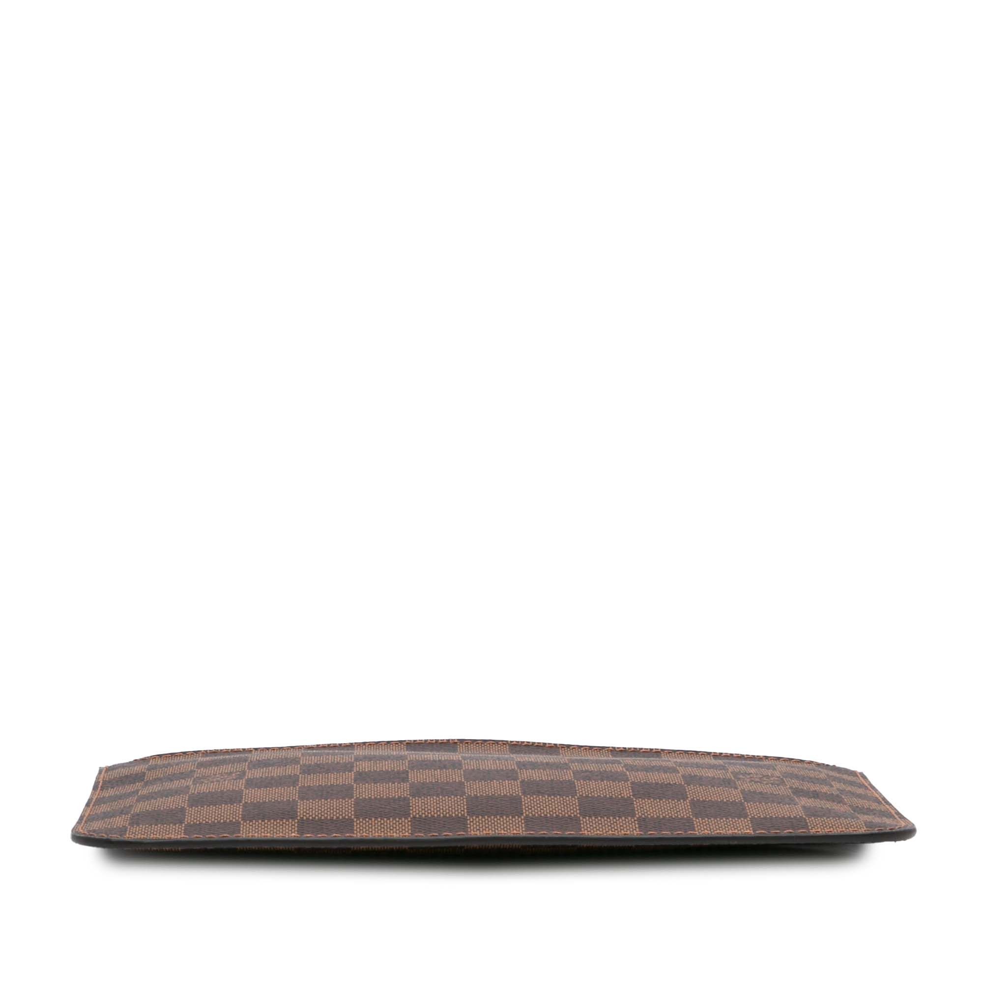 Louis Vuitton Louis Vuitton Damier Ebene Neverfull Pouch Brown Size ONE SIZE - 3 Thumbnail