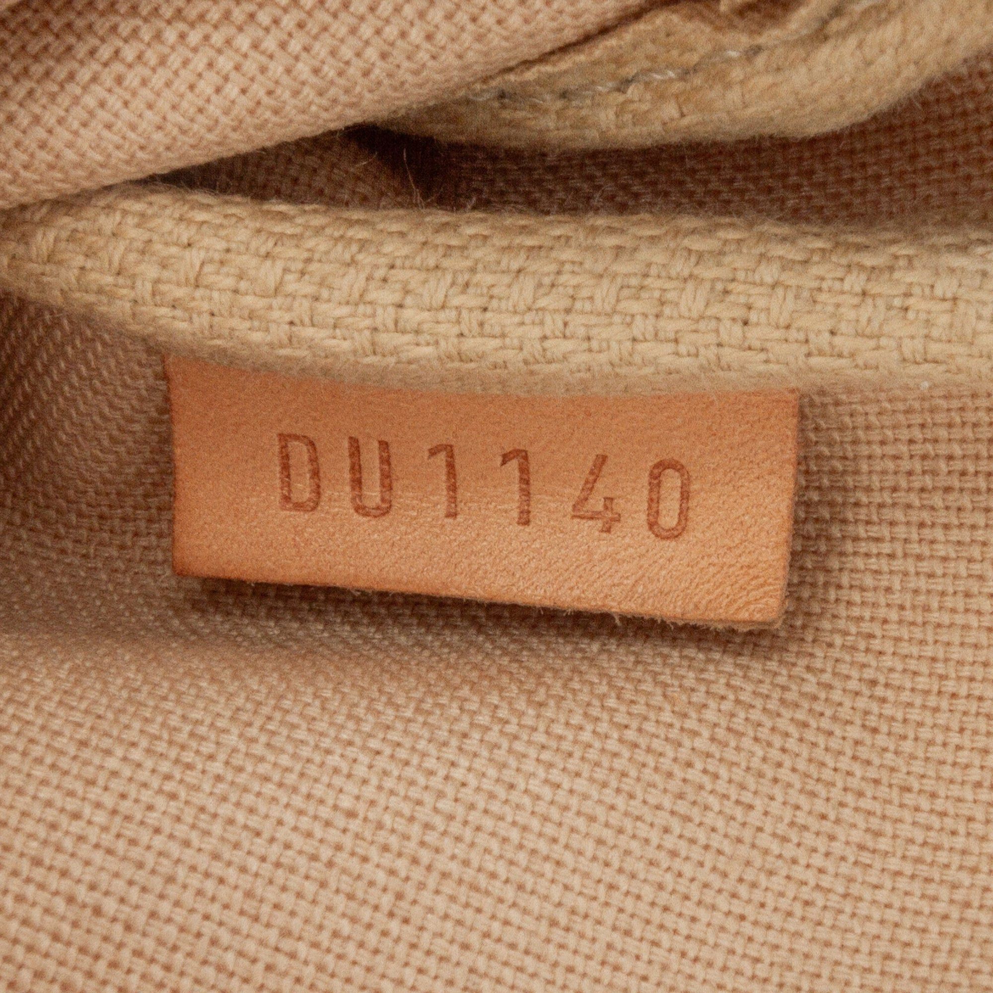 Louis Vuitton Louis Vuitton Damier Azur Mini Pochette Accessories White Size ONE SIZE - 6 Thumbnail