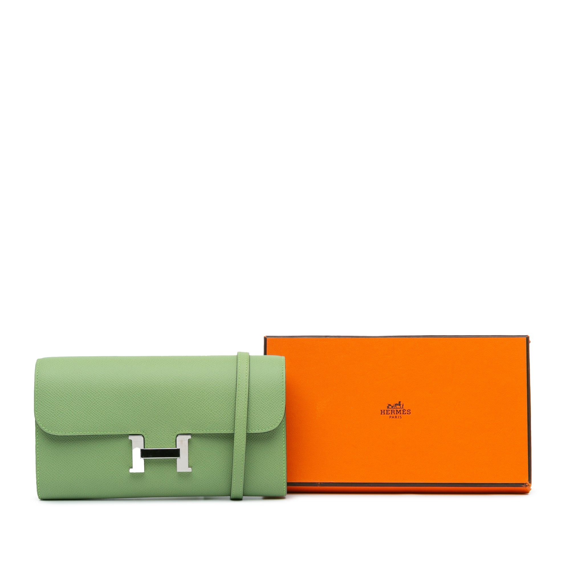 Hermes Hermès Epsom Constance Long To Go Wallet Green Size ONE SIZE - 8 Thumbnail