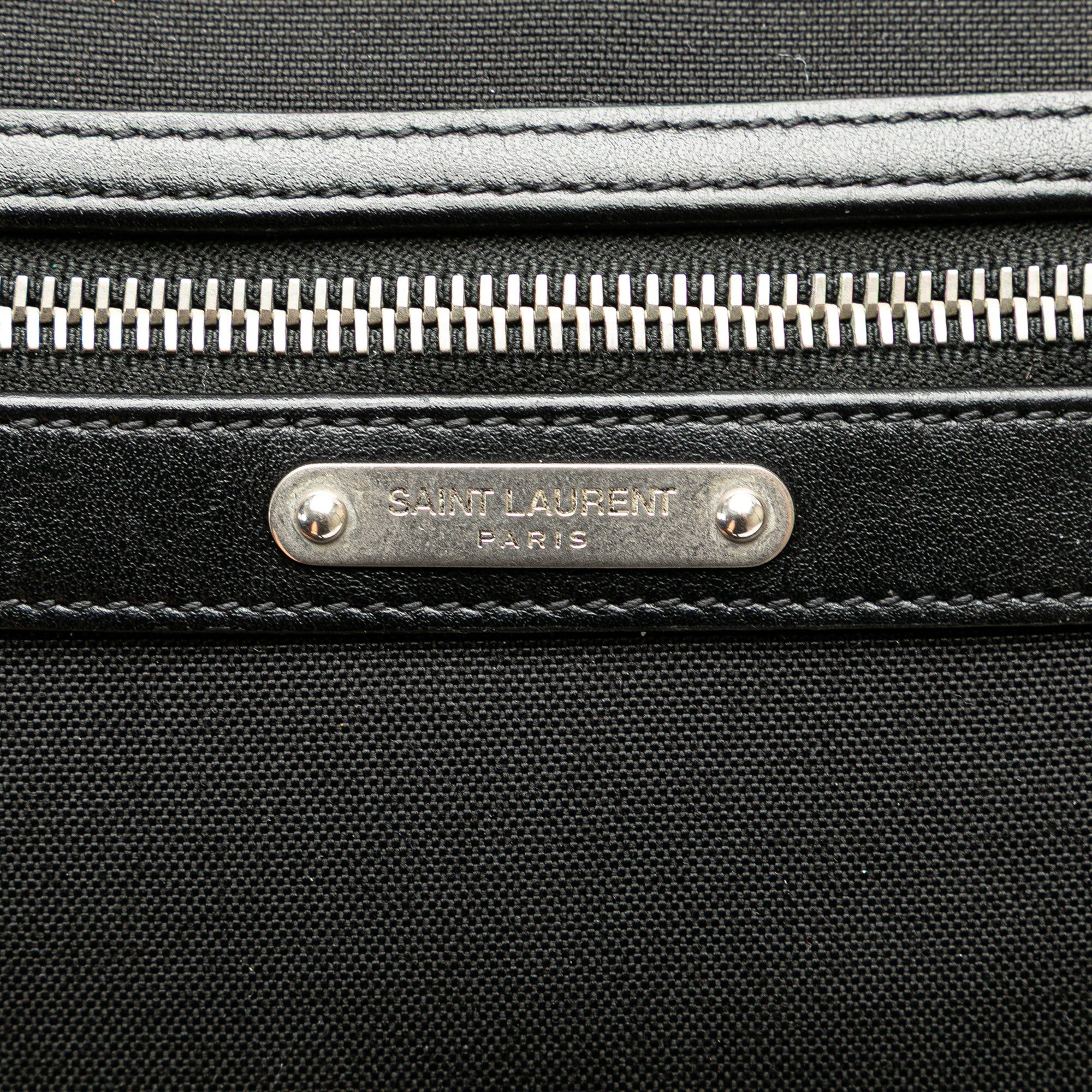 Saint Laurent Paris Saint Laurent Canvas City Belt Bag Black Size ONE SIZE - 9 Thumbnail
