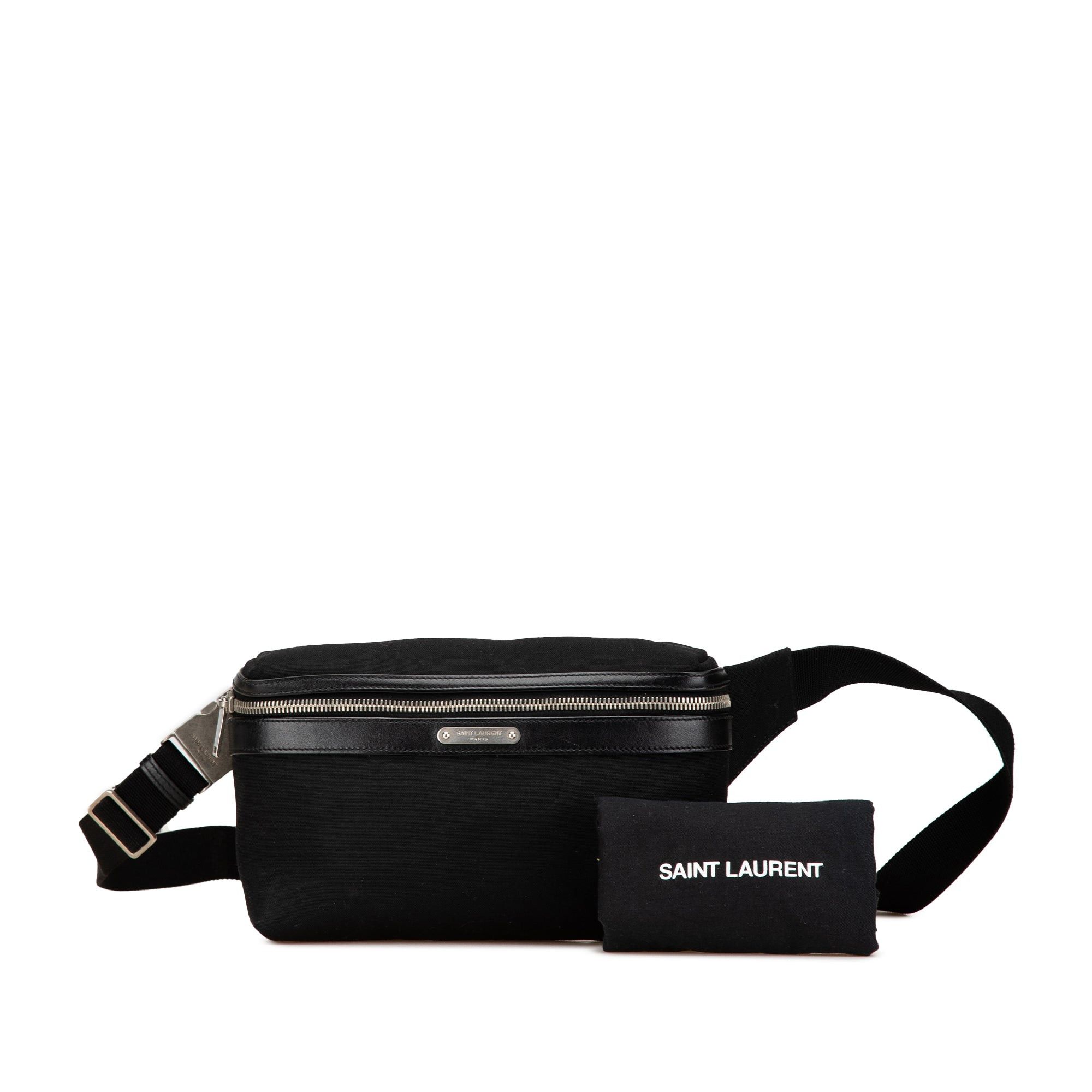 Saint Laurent Paris Saint Laurent Canvas City Belt Bag Black Size ONE SIZE - 12 Thumbnail