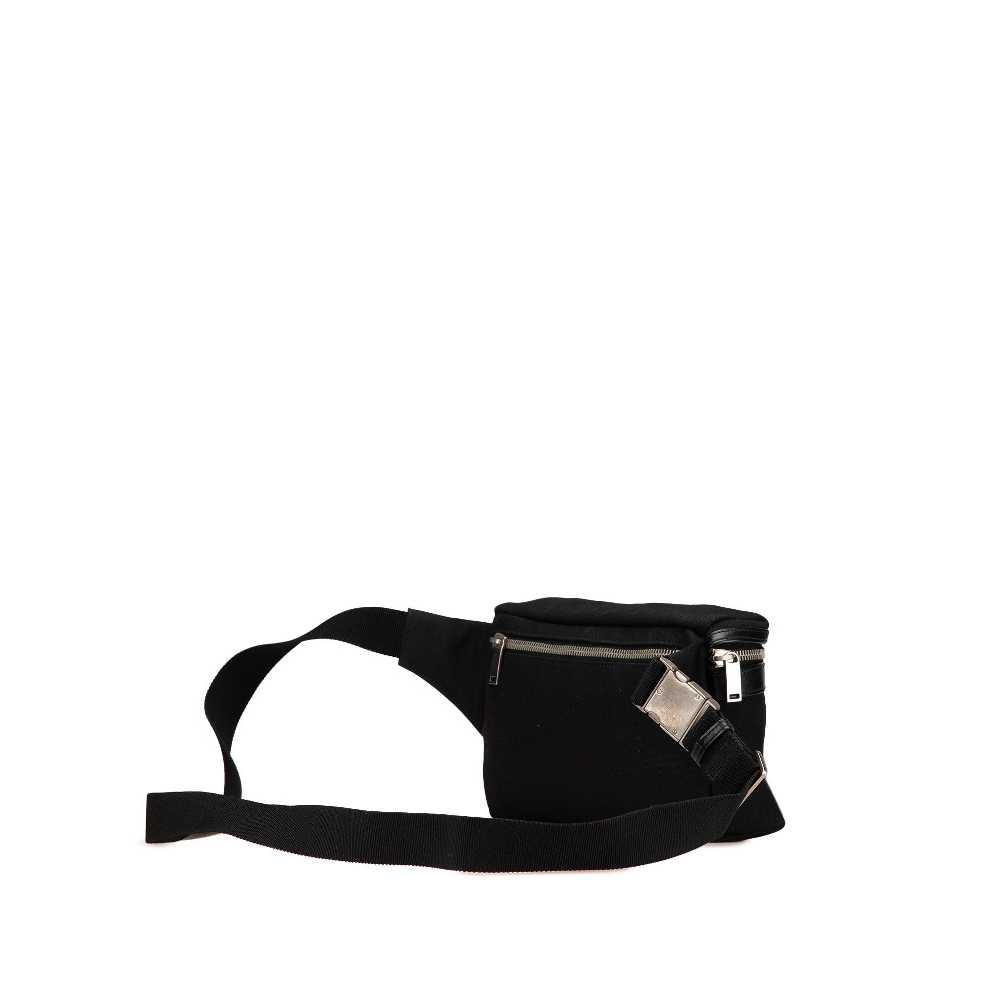 Saint Laurent Paris Saint Laurent Canvas City Belt Bag Black Size ONE SIZE - 2 Thumbnail