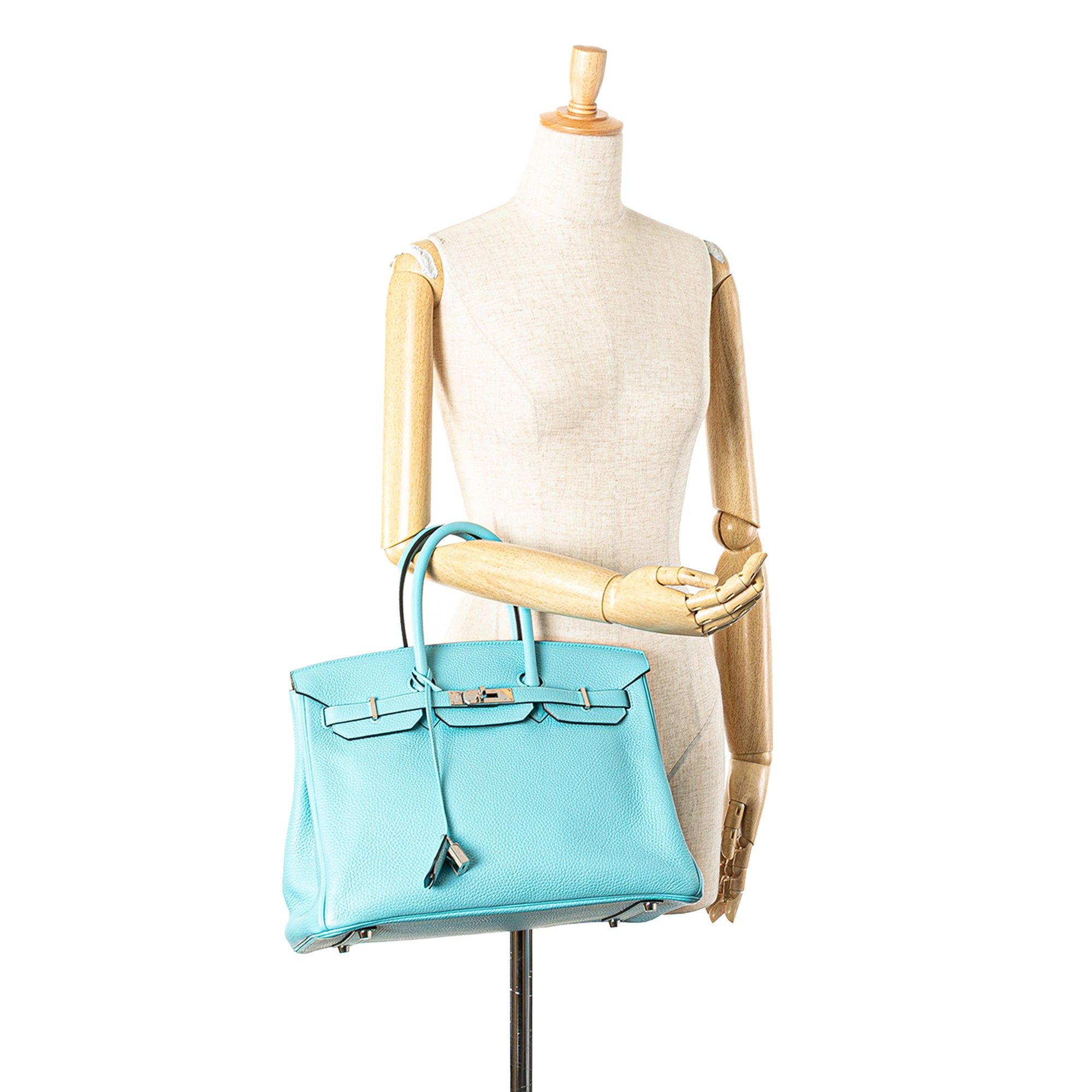 Hermes Hermès Togo Birkin Retourne 35 Blue Size ONE SIZE - 16 Thumbnail