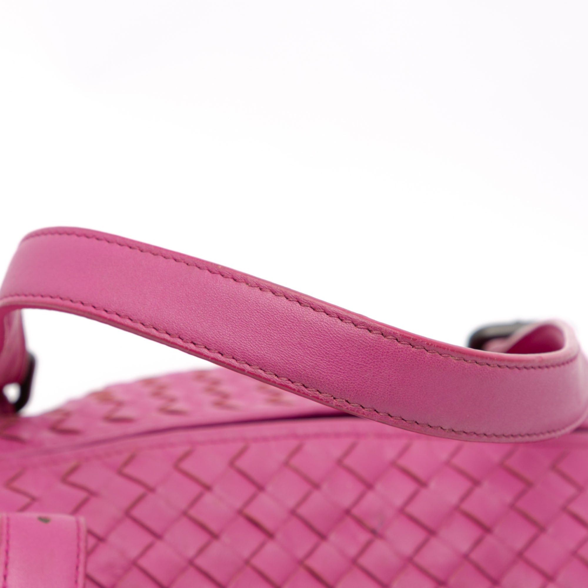 Bottega Veneta Bottega Veneta Nappa Intrecciato Montaigne Shoulder Bag Pink Size ONE SIZE - 9 Thumbnail