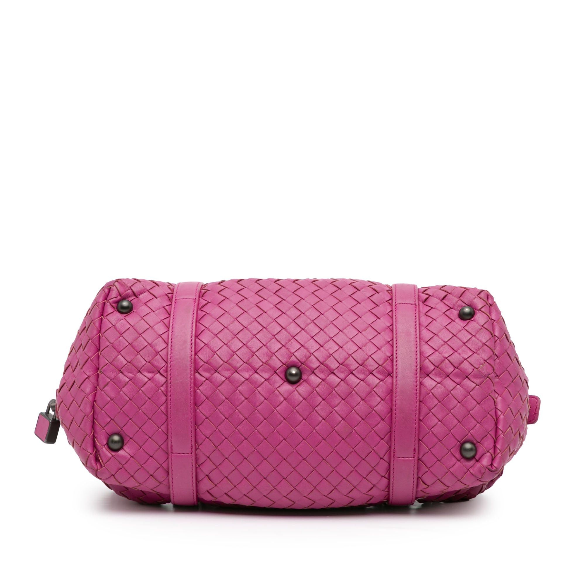 Bottega Veneta Bottega Veneta Nappa Intrecciato Montaigne Shoulder Bag Pink Size ONE SIZE - 3 Thumbnail