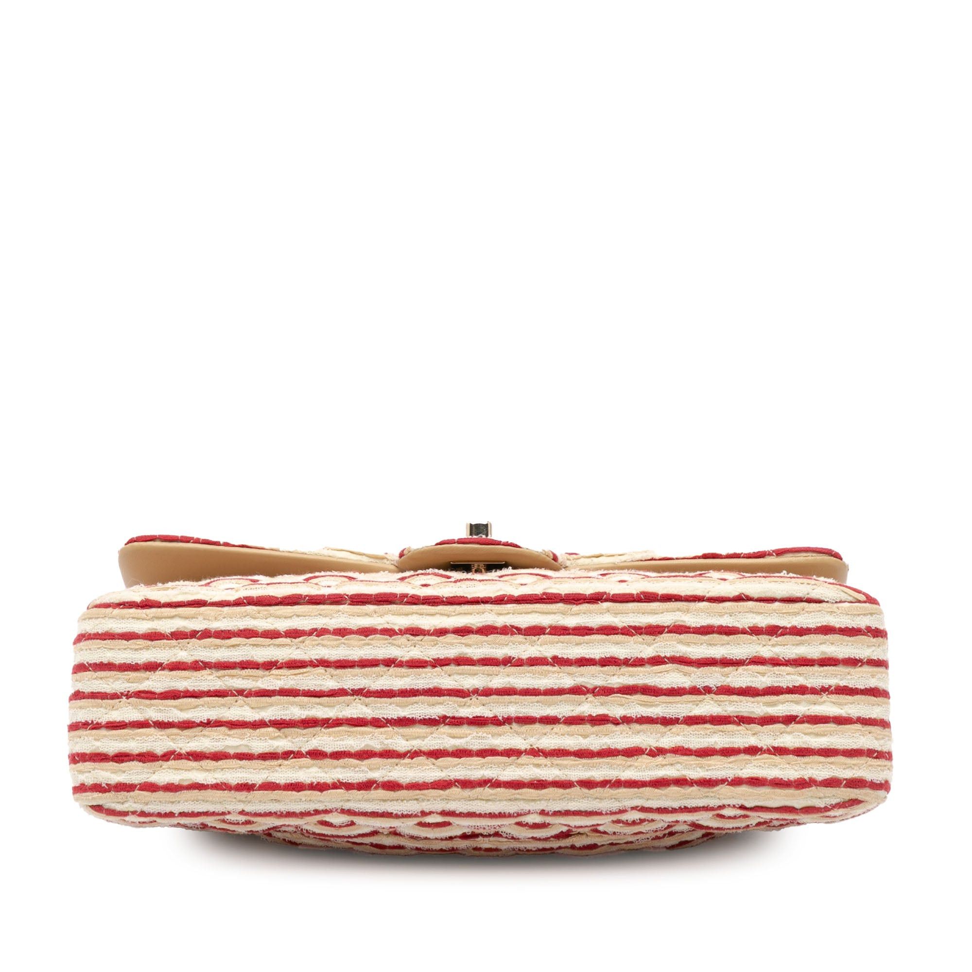 Chanel Chanel Medium Classic Jersey Coco Sailor Double Flap Red Size ONE SIZE - 3 Thumbnail
