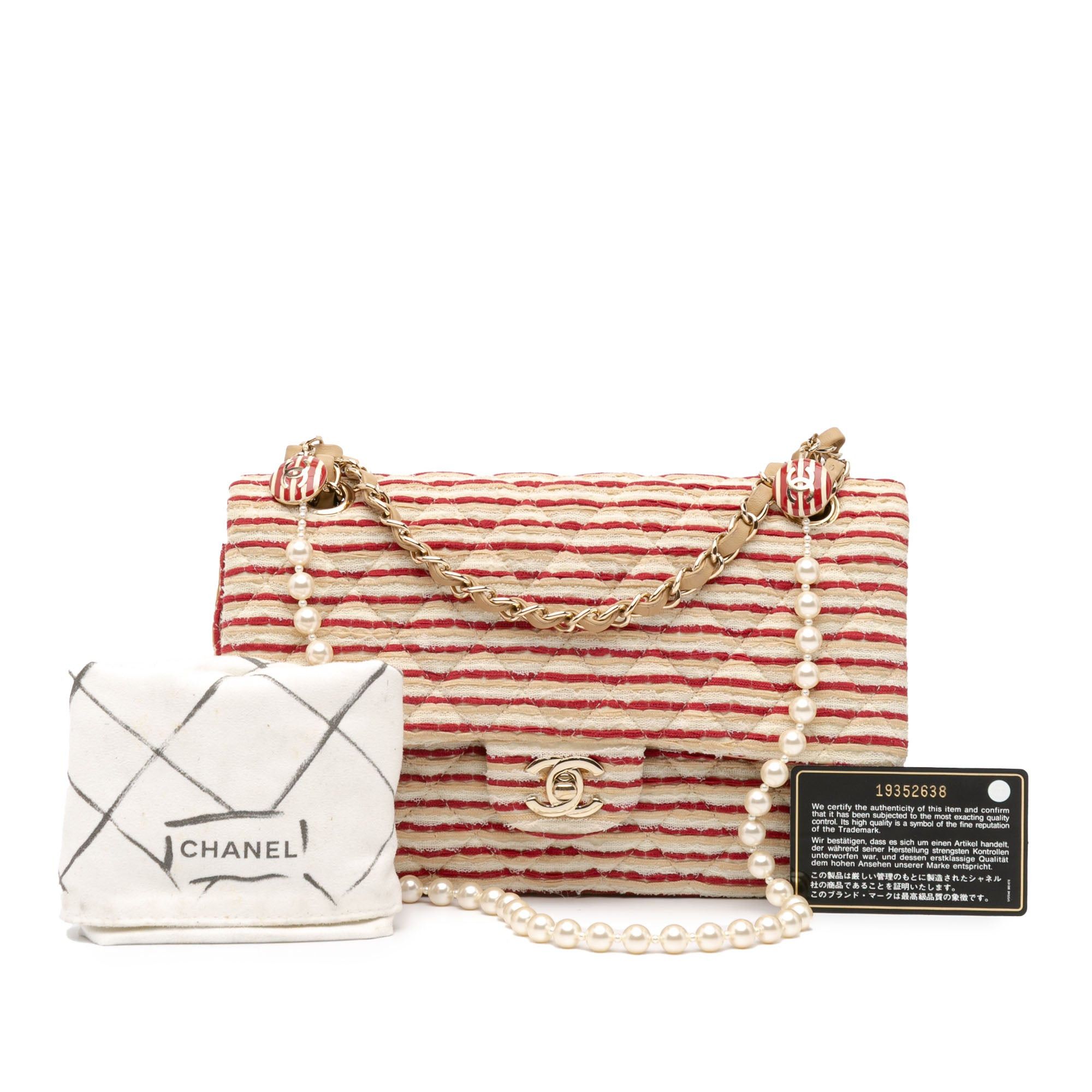 Chanel Chanel Medium Classic Jersey Coco Sailor Double Flap Red Size ONE SIZE - 13 Thumbnail