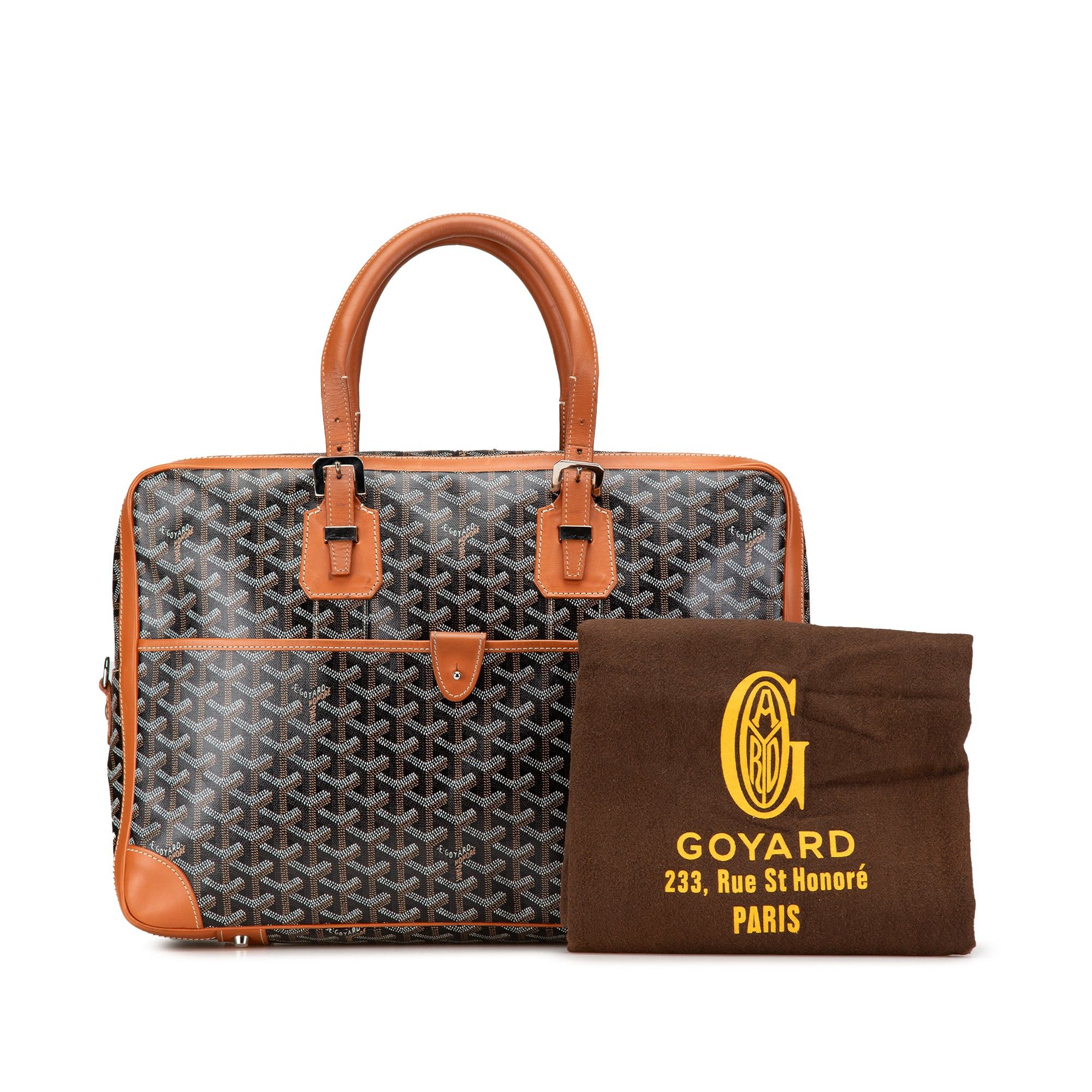 Goyard Goyard Goyardine Ambassade MM Briefcase Black Size ONE SIZE - 15 Thumbnail