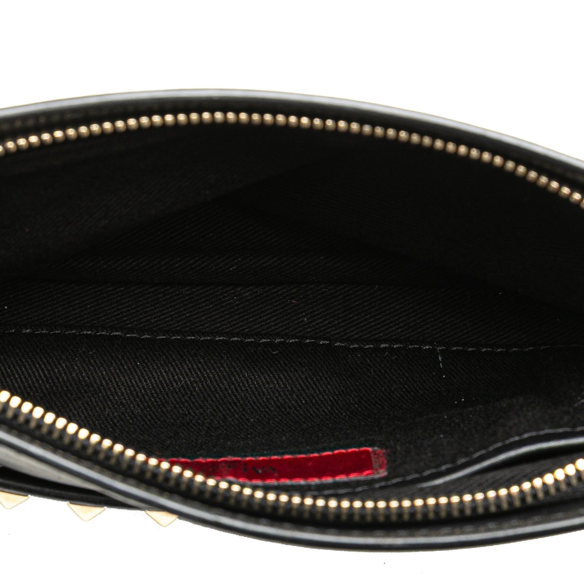 Valentino Valentino Leather Rockstud Wristlet Clutch Black Size ONE SIZE - 4 Thumbnail