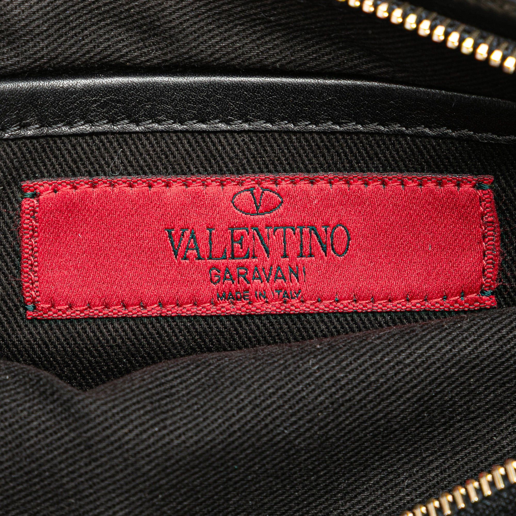 Valentino Valentino Leather Rockstud Wristlet Clutch Black Size ONE SIZE - 5 Thumbnail