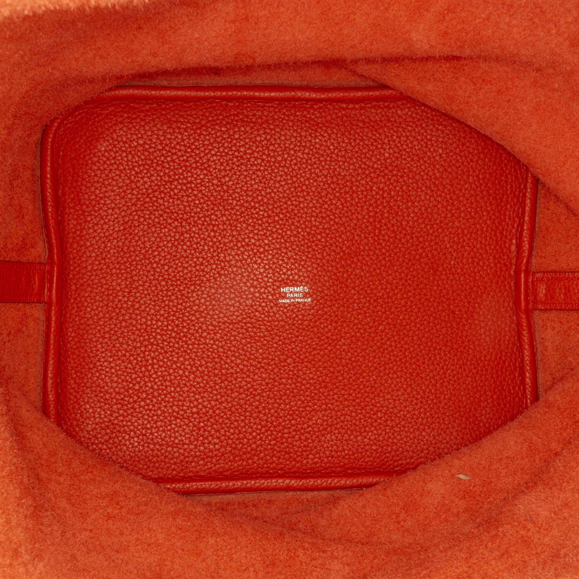 Hermes Hermès Clemence Picotin Lock 26 Orange Size ONE SIZE - 4 Thumbnail