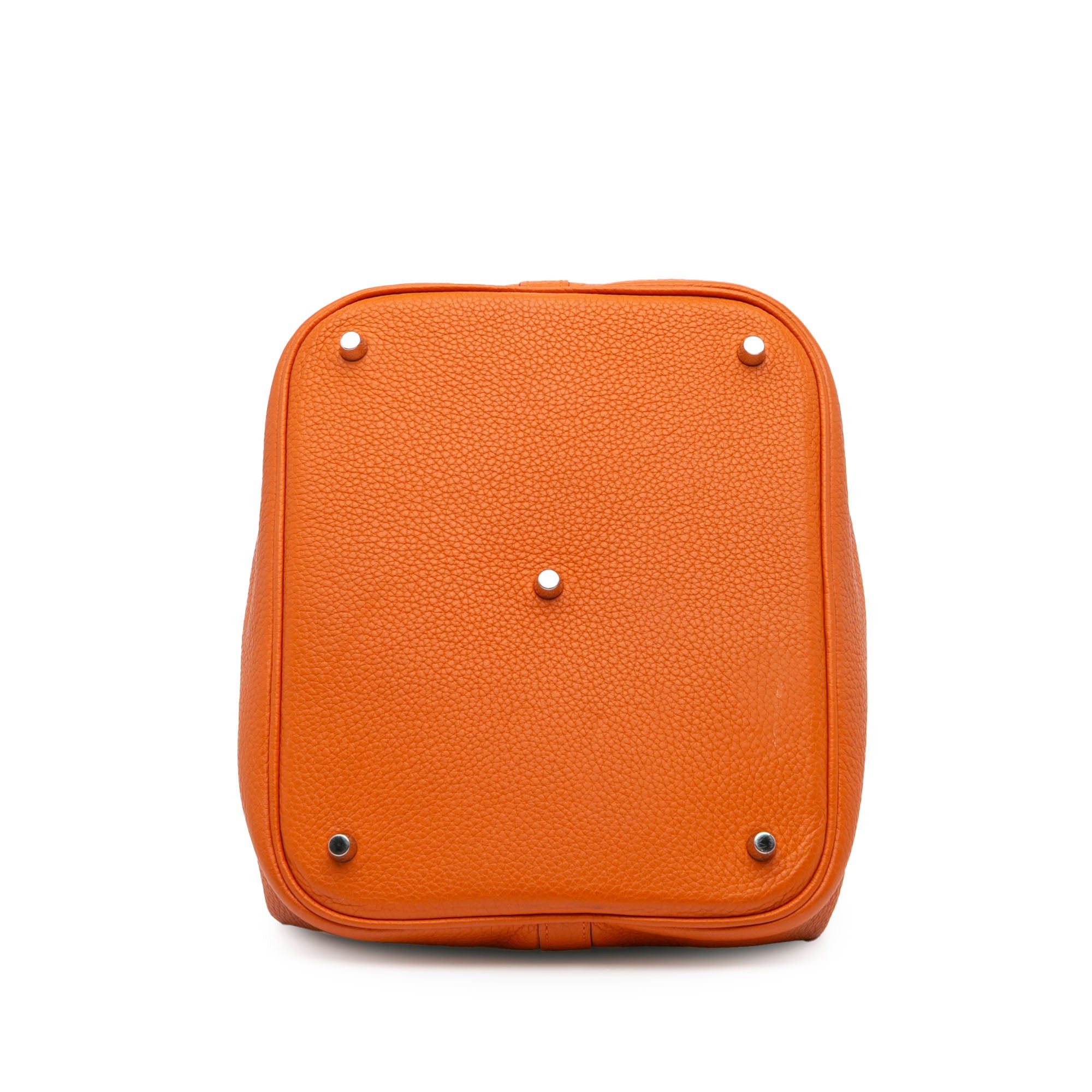 Hermes Hermès Clemence Picotin Lock 26 Orange Size ONE SIZE - 3 Thumbnail