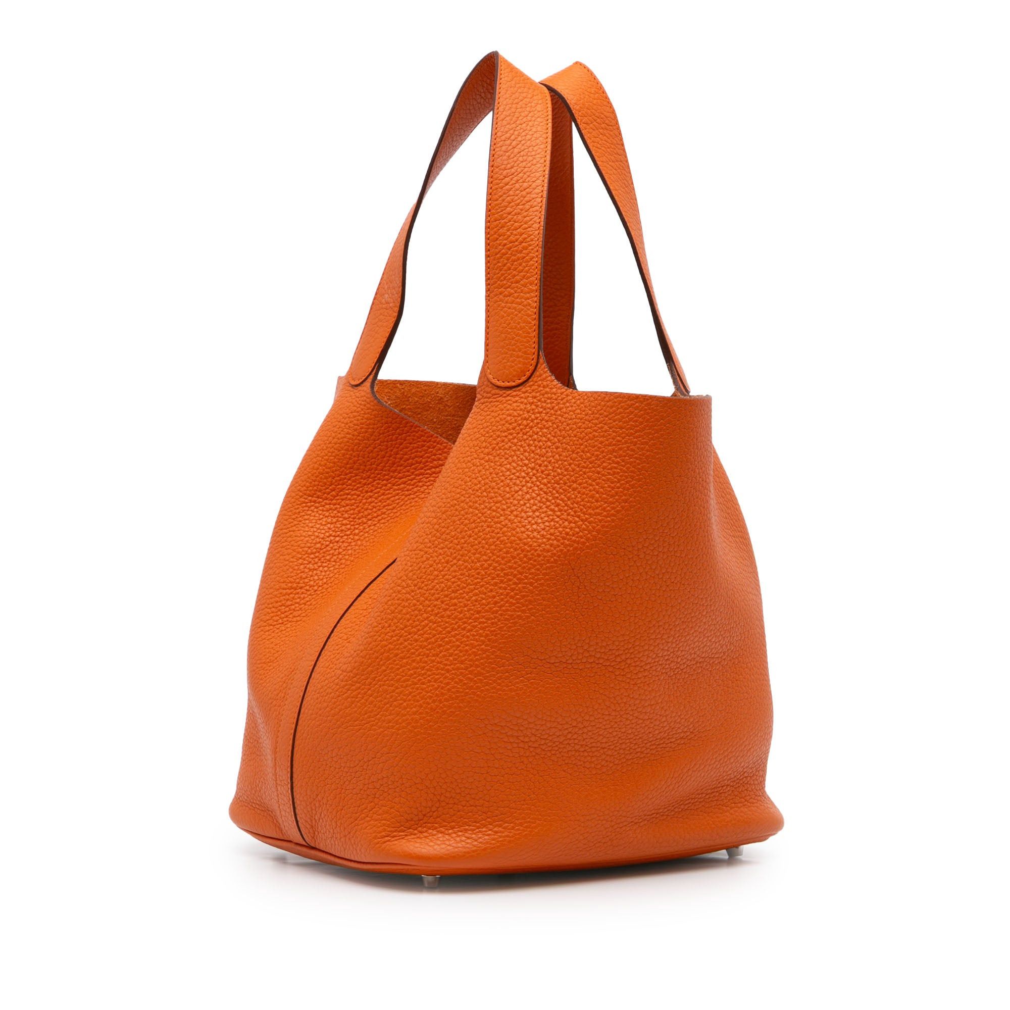 Hermes Hermès Clemence Picotin Lock 26 Orange Size ONE SIZE - 2 Thumbnail