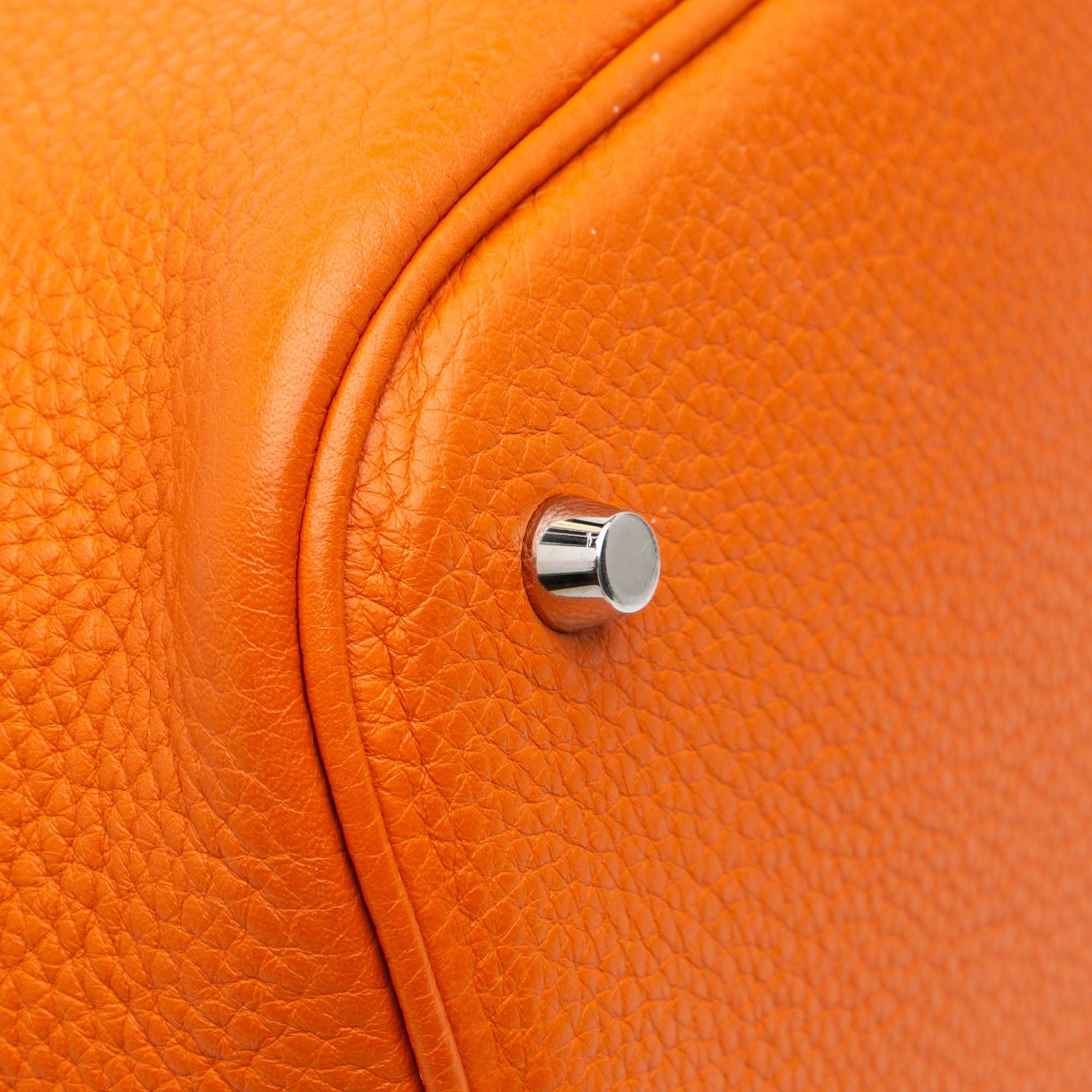 Hermes Hermès Clemence Picotin Lock 26 Orange Size ONE SIZE - 6 Thumbnail