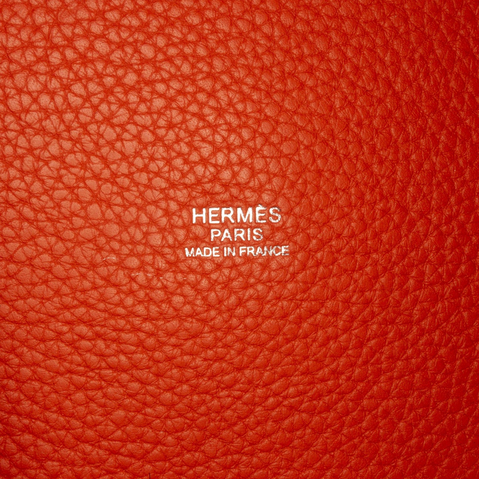 Hermes Hermès Clemence Picotin Lock 26 Orange Size ONE SIZE - 5 Thumbnail