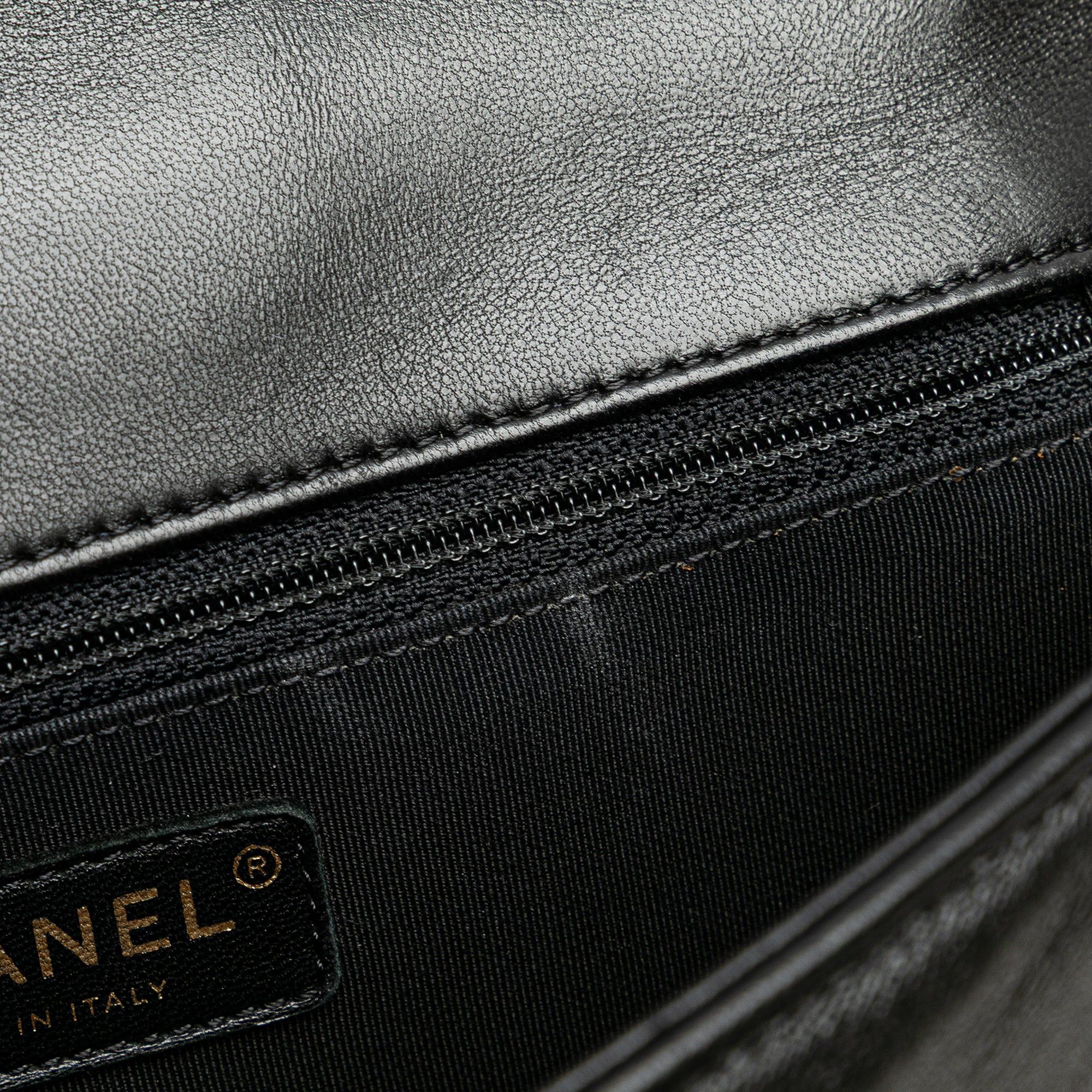 Chanel Chanel New Medium Chevron Lambskin Boy Flap Black Size ONE SIZE - 8 Thumbnail