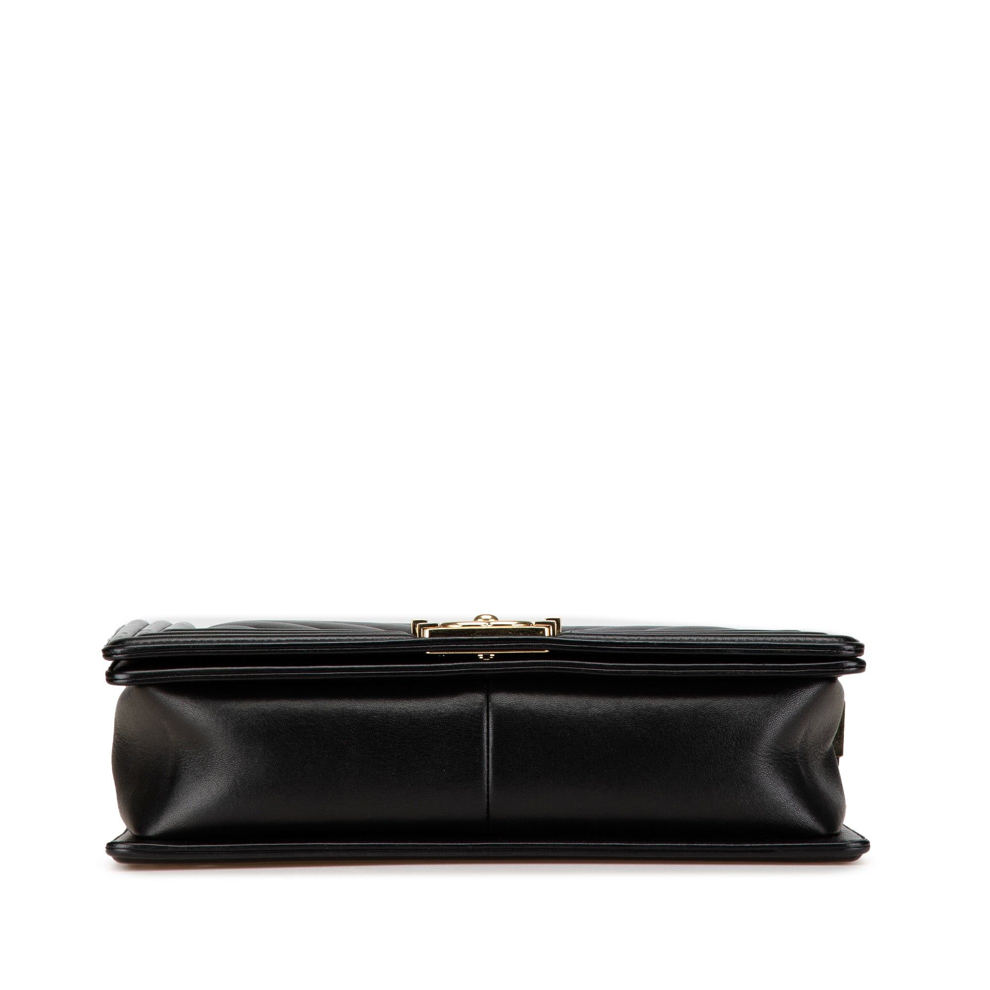 Chanel Chanel New Medium Chevron Lambskin Boy Flap Black Size ONE SIZE - 3 Thumbnail