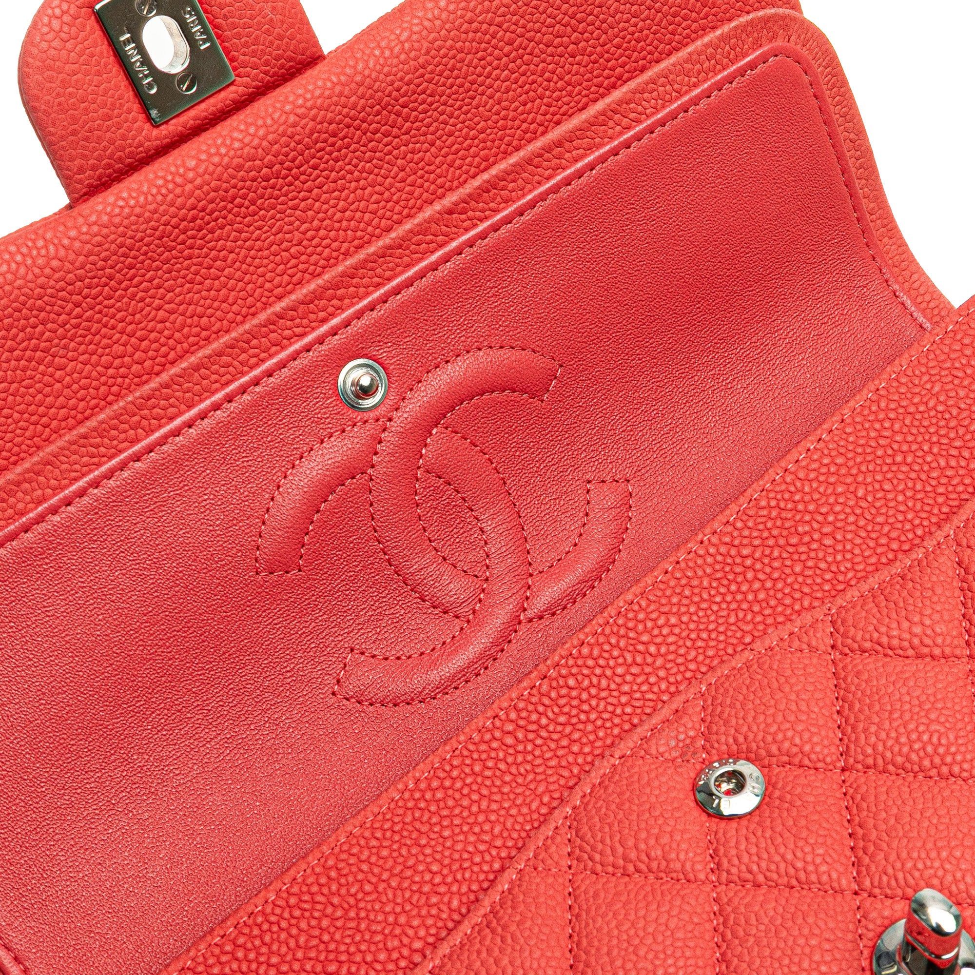 Chanel Chanel Medium Classic Caviar Double Flap Pink Size ONE SIZE - 9 Thumbnail