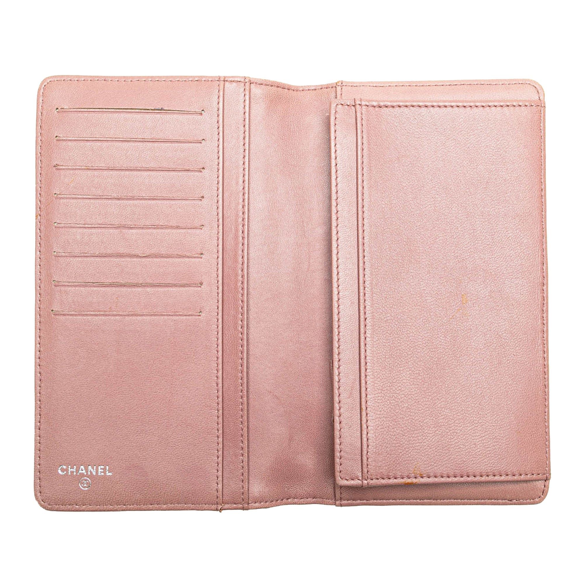 Chanel Chanel Embossed Lambskin Camellia Bifold Wallet Black Size ONE SIZE - 4 Thumbnail
