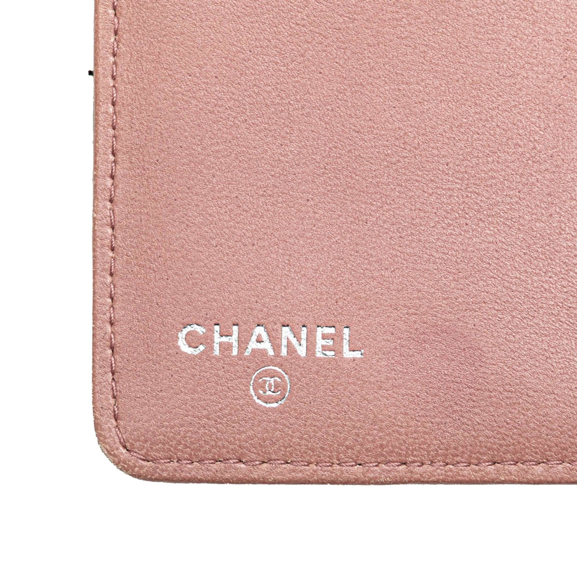 Chanel Chanel Embossed Lambskin Camellia Bifold Wallet Black Size ONE SIZE - 6 Thumbnail