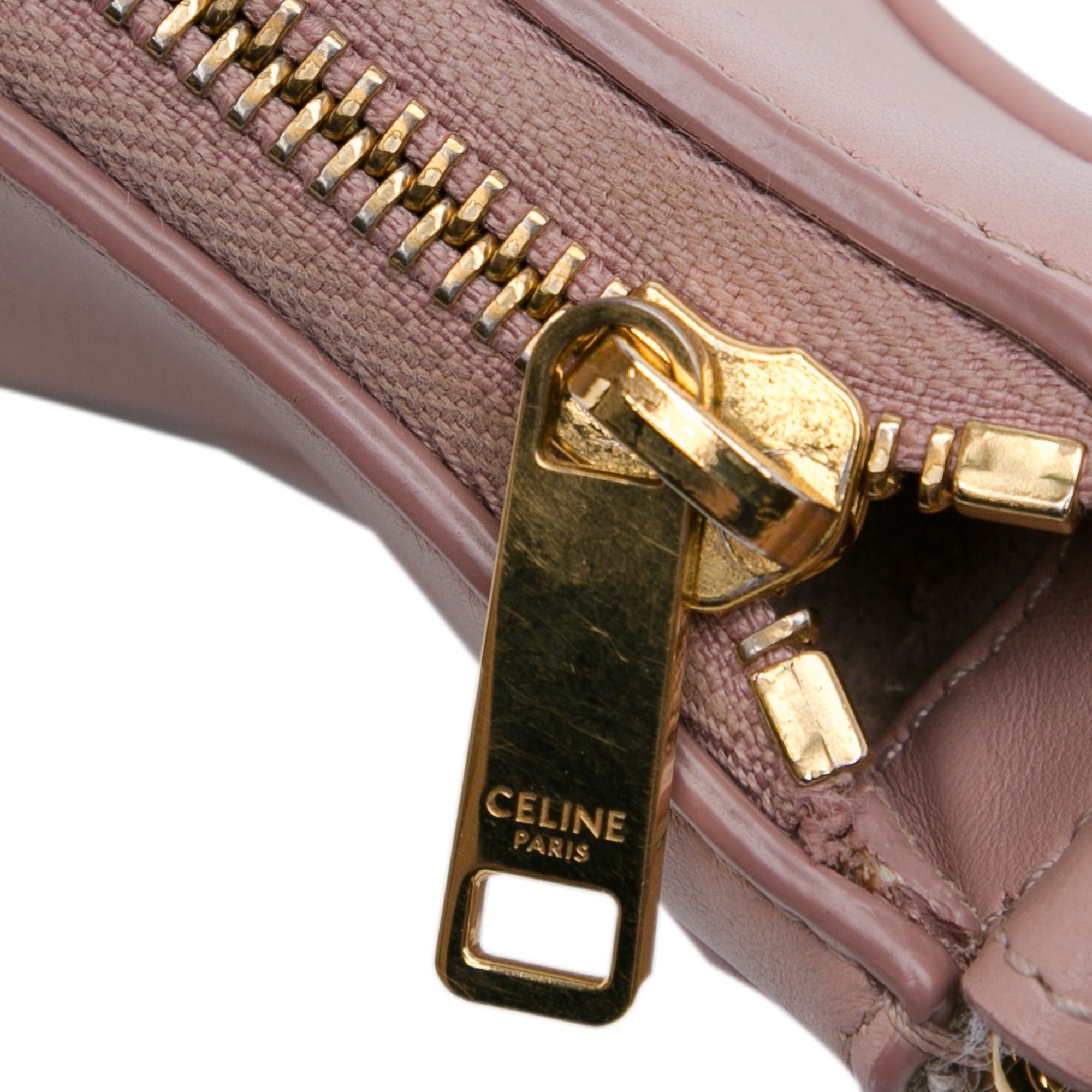 Celine Celine Leather Ava Shoulder Bag Pink Size ONE SIZE - 9 Thumbnail