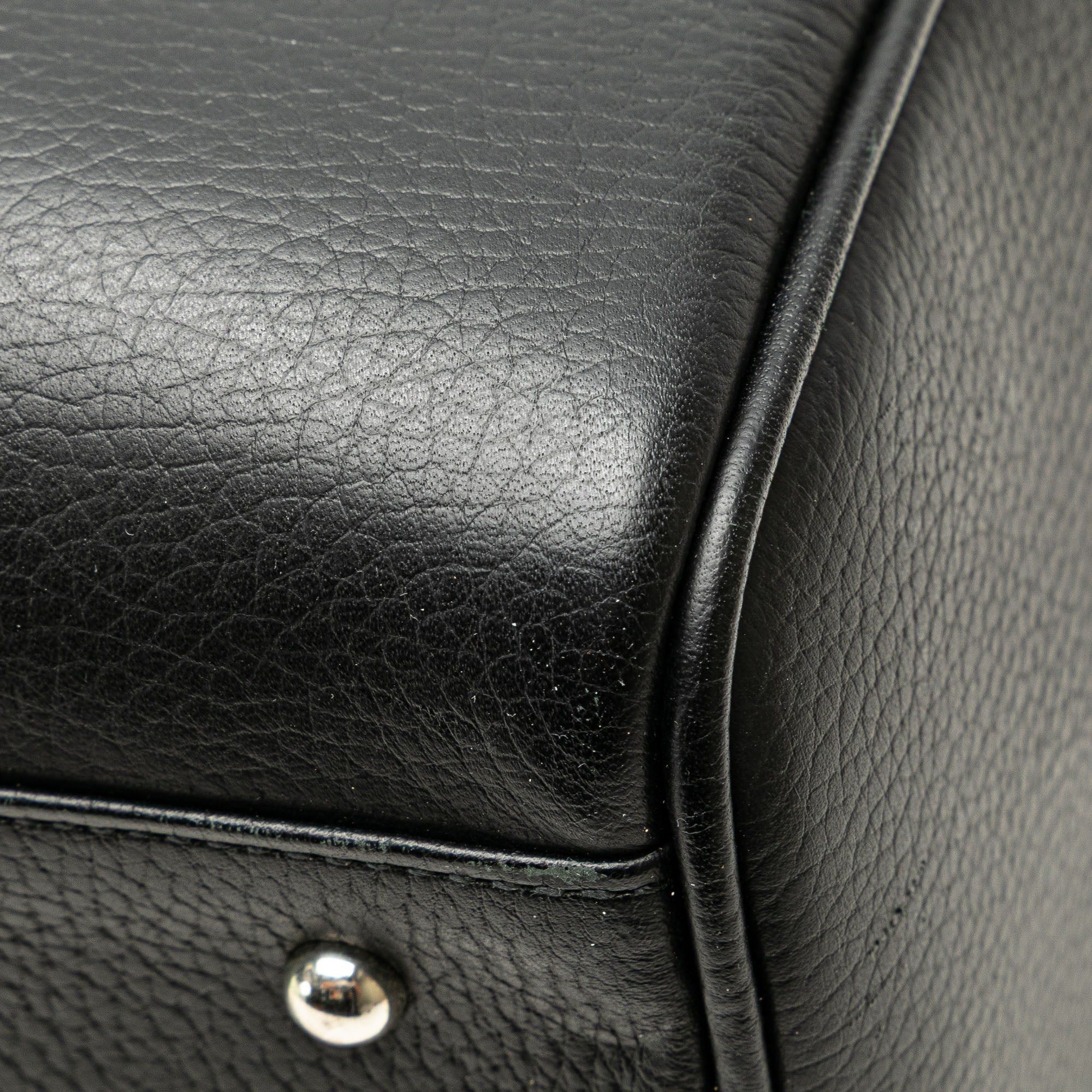Burberry Burberry Leather Boston Bag Black Size ONE SIZE - 9 Thumbnail