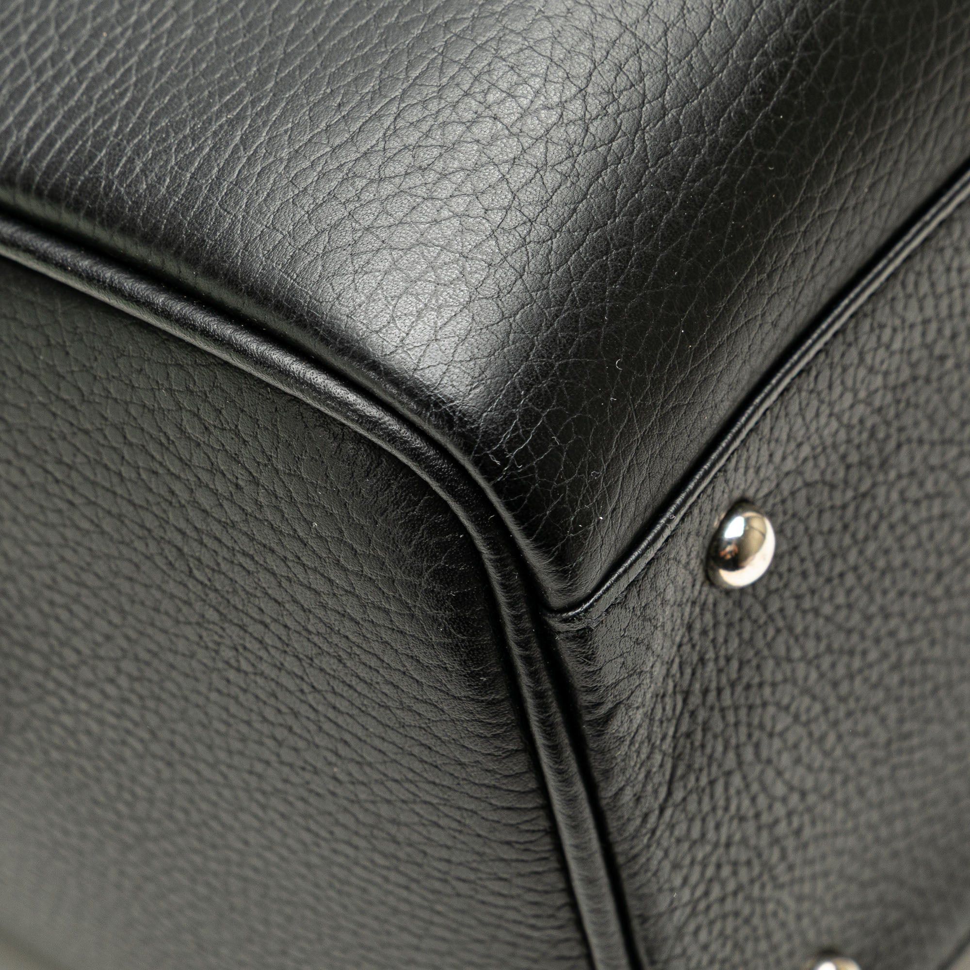 Burberry Burberry Leather Boston Bag Black Size ONE SIZE - 8 Thumbnail