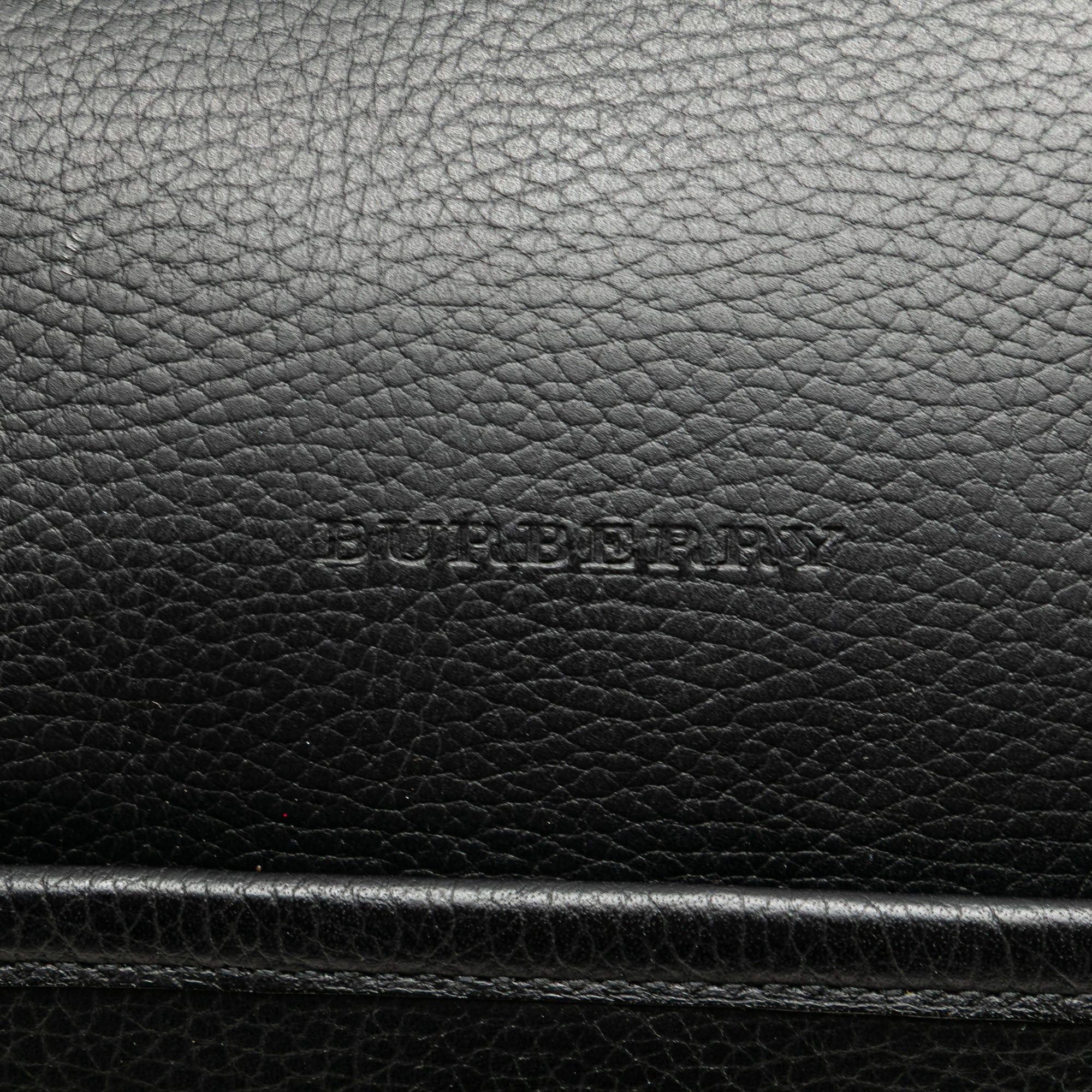 Burberry Burberry Leather Boston Bag Black Size ONE SIZE - 5 Thumbnail