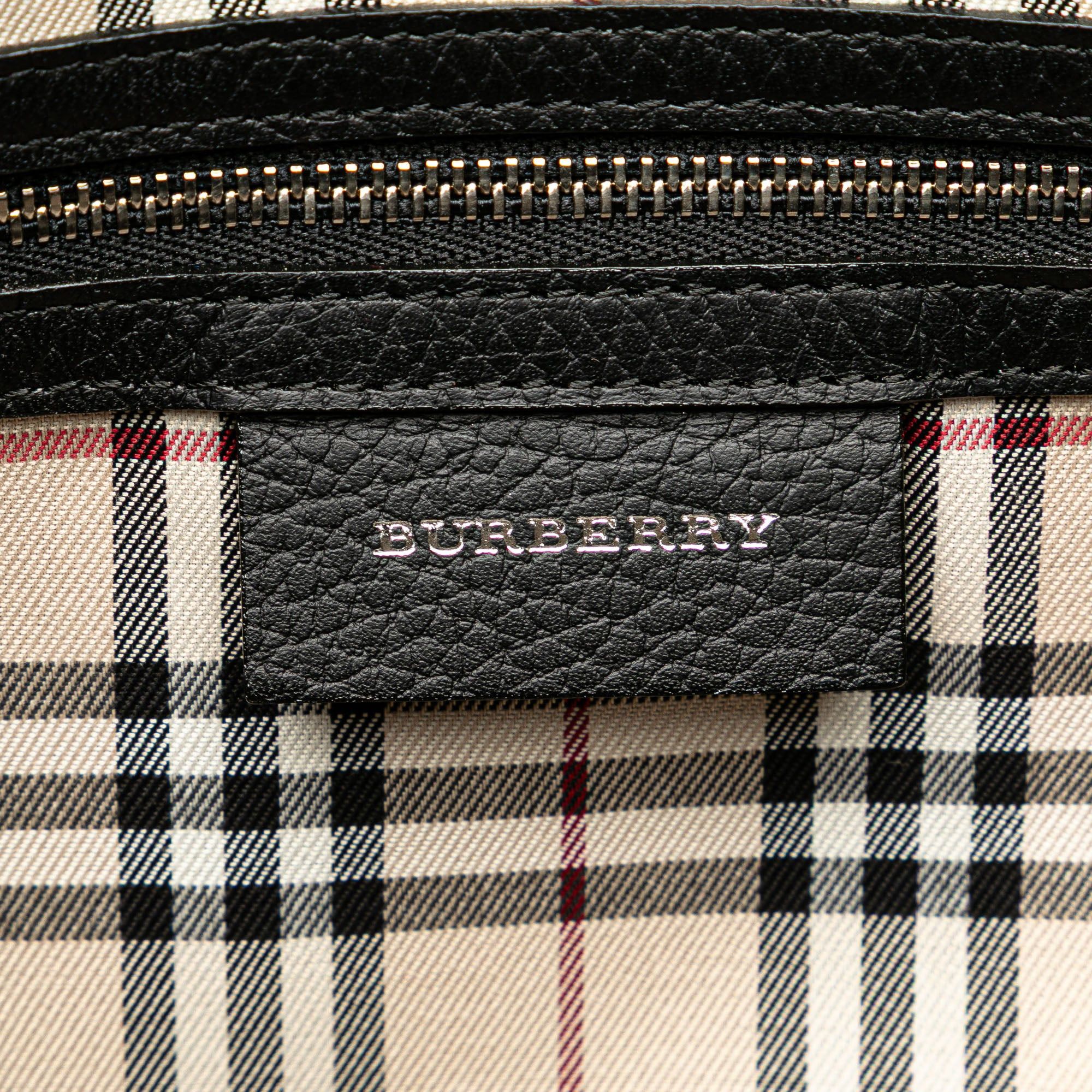 Burberry Burberry Leather Boston Bag Black Size ONE SIZE - 7 Thumbnail
