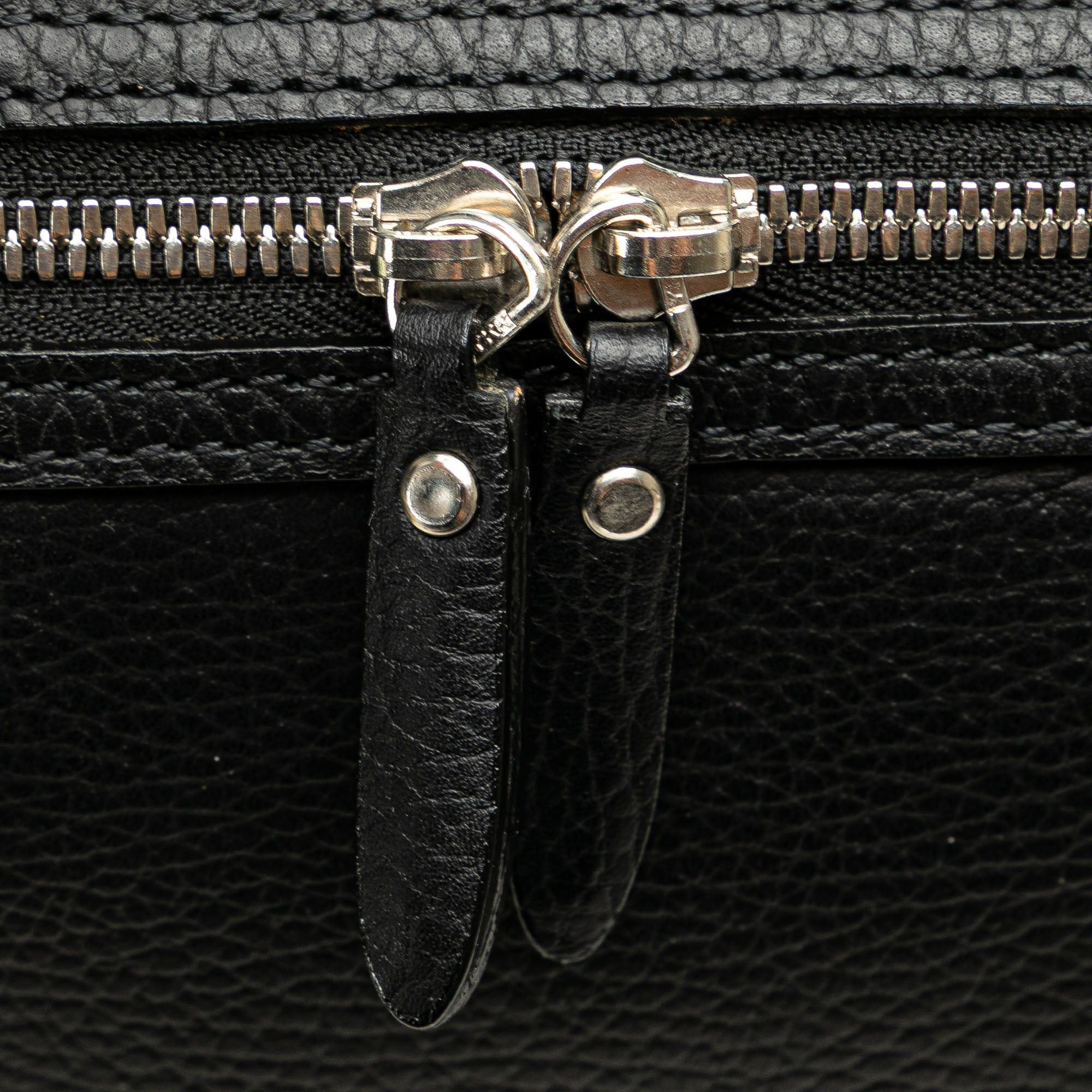Burberry Burberry Leather Boston Bag Black Size ONE SIZE - 6 Thumbnail