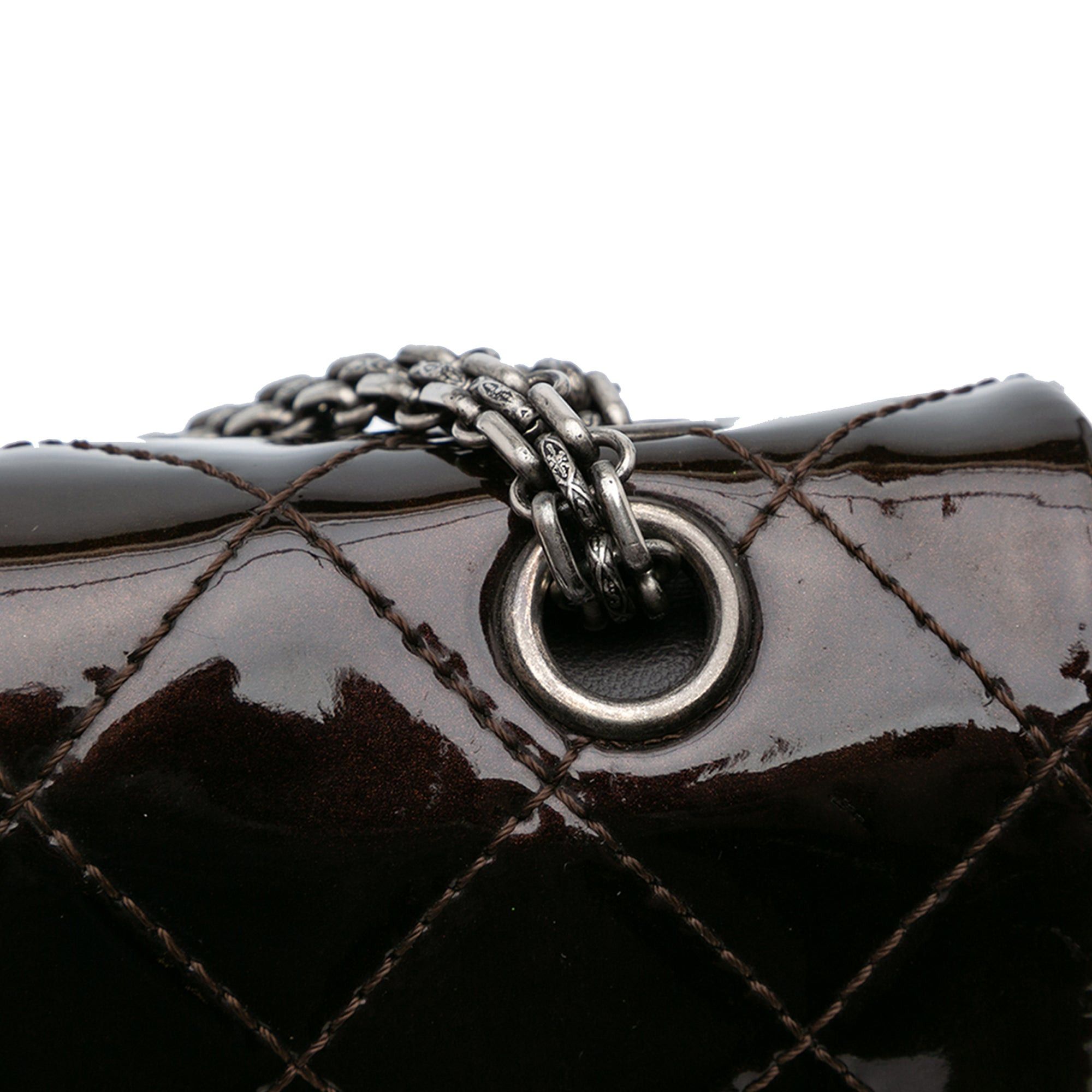 Chanel Chanel Reissue 2.55 Quilted Patent Double Flap 227 Brown Size ONE SIZE - 10 Thumbnail