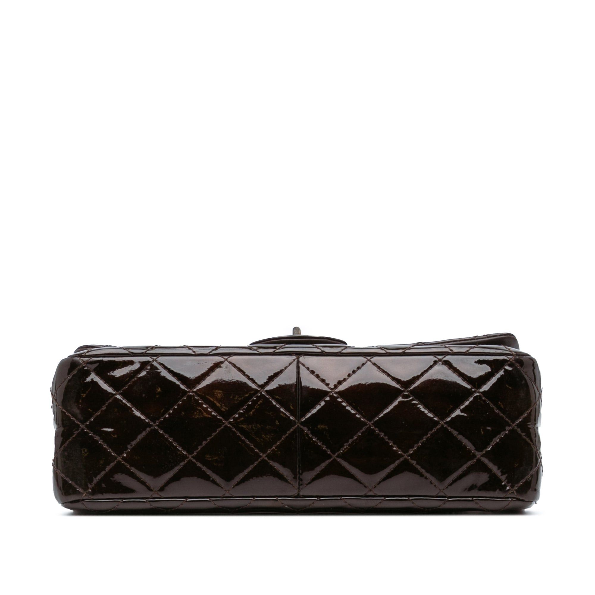 Chanel Chanel Reissue 2.55 Quilted Patent Double Flap 227 Brown Size ONE SIZE - 3 Thumbnail