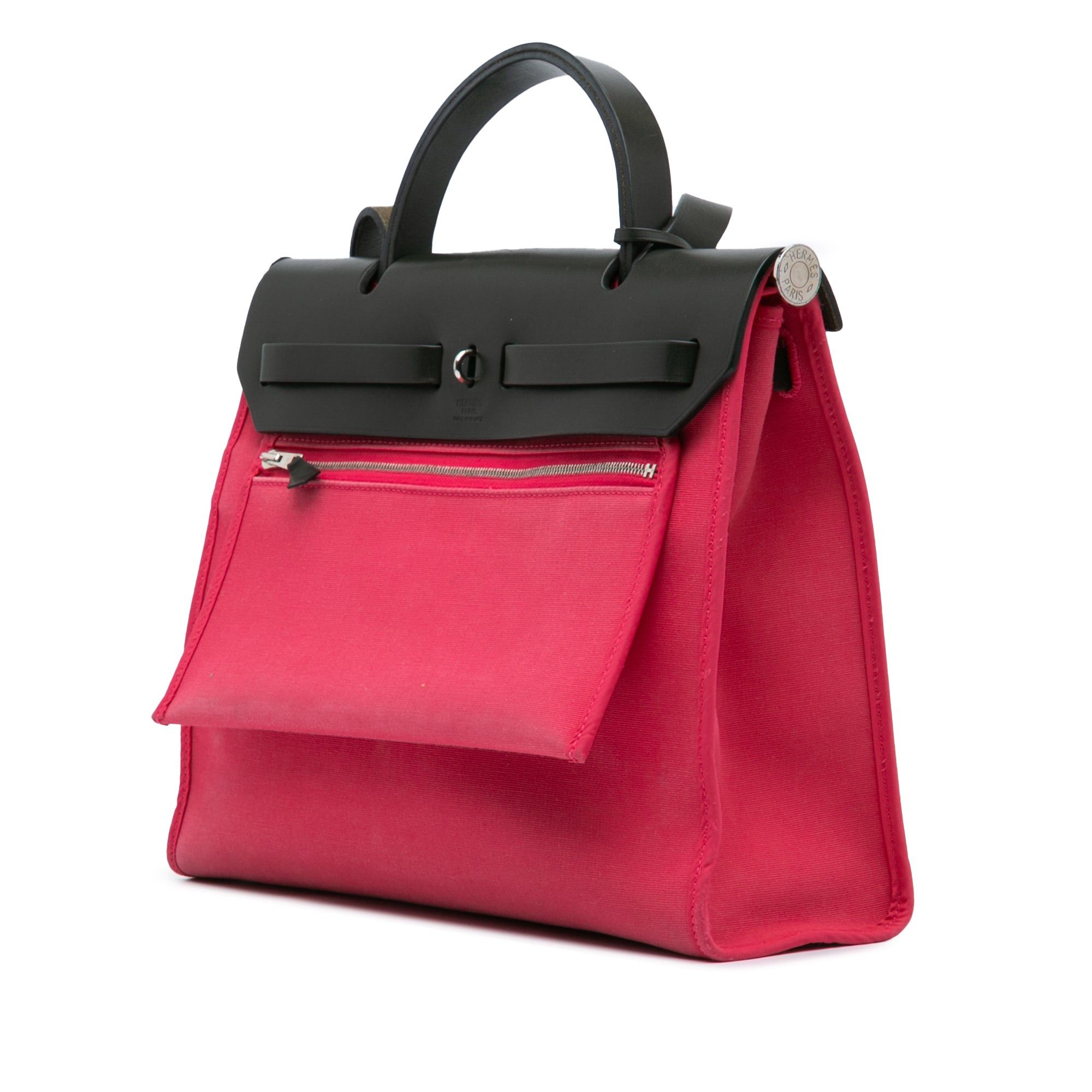 Hermes Hermès Canvas Herbag Zip 31 Pink Size ONE SIZE - 2 Thumbnail
