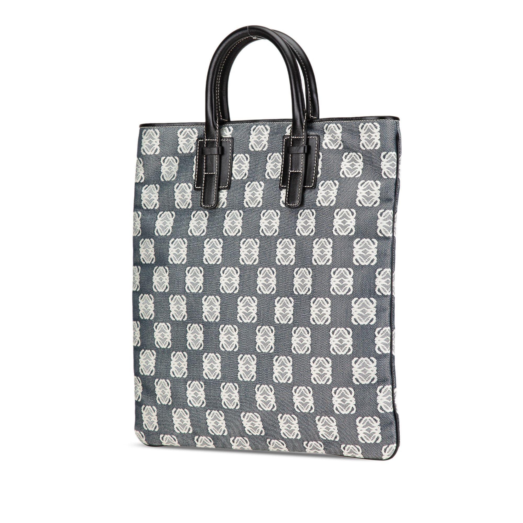 Loewe LOEWE Anagram Canvas Tote Gray Size ONE SIZE - 2 Thumbnail