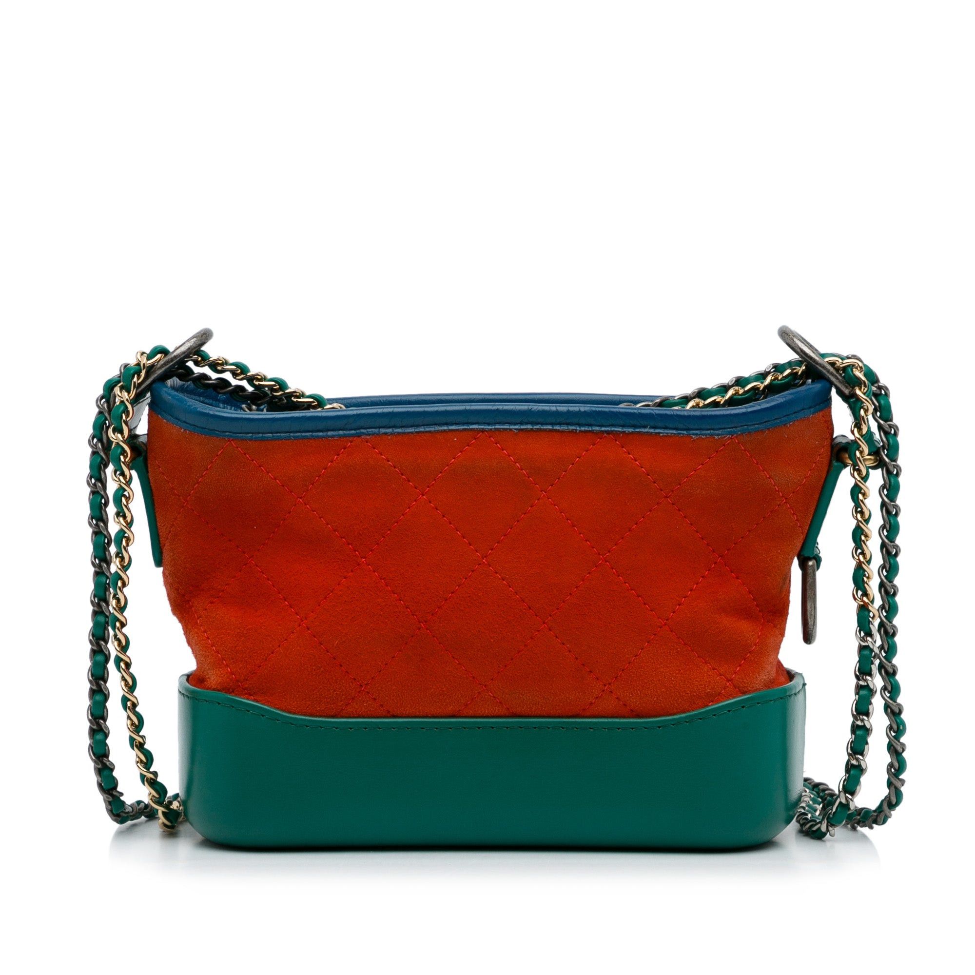 Chanel Chanel Small Suede Gabrielle Crossbody Orange Size ONE SIZE - 3 Thumbnail