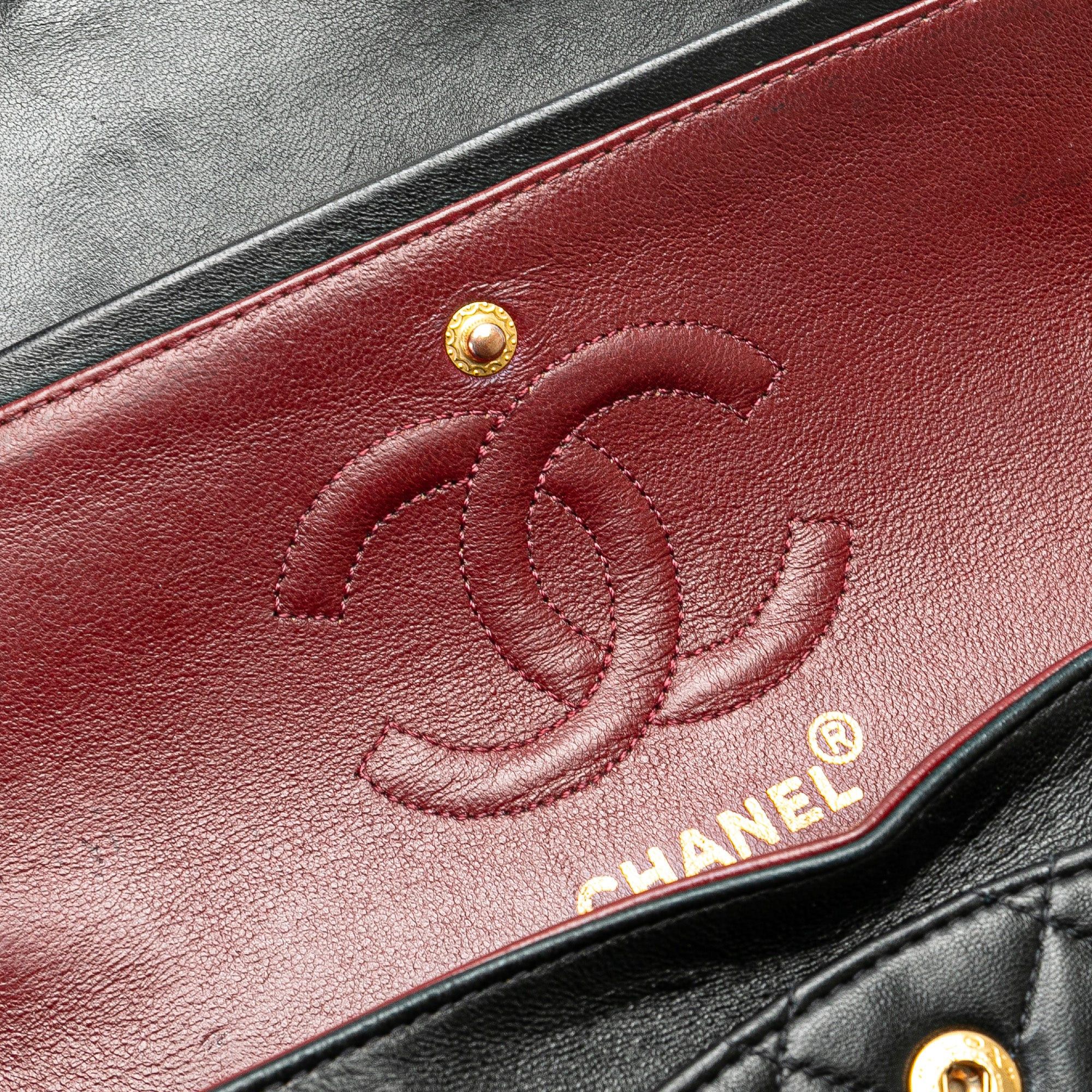 Chanel Chanel Small Classic Lambskin Double Flap Black Size ONE SIZE - 8 Thumbnail