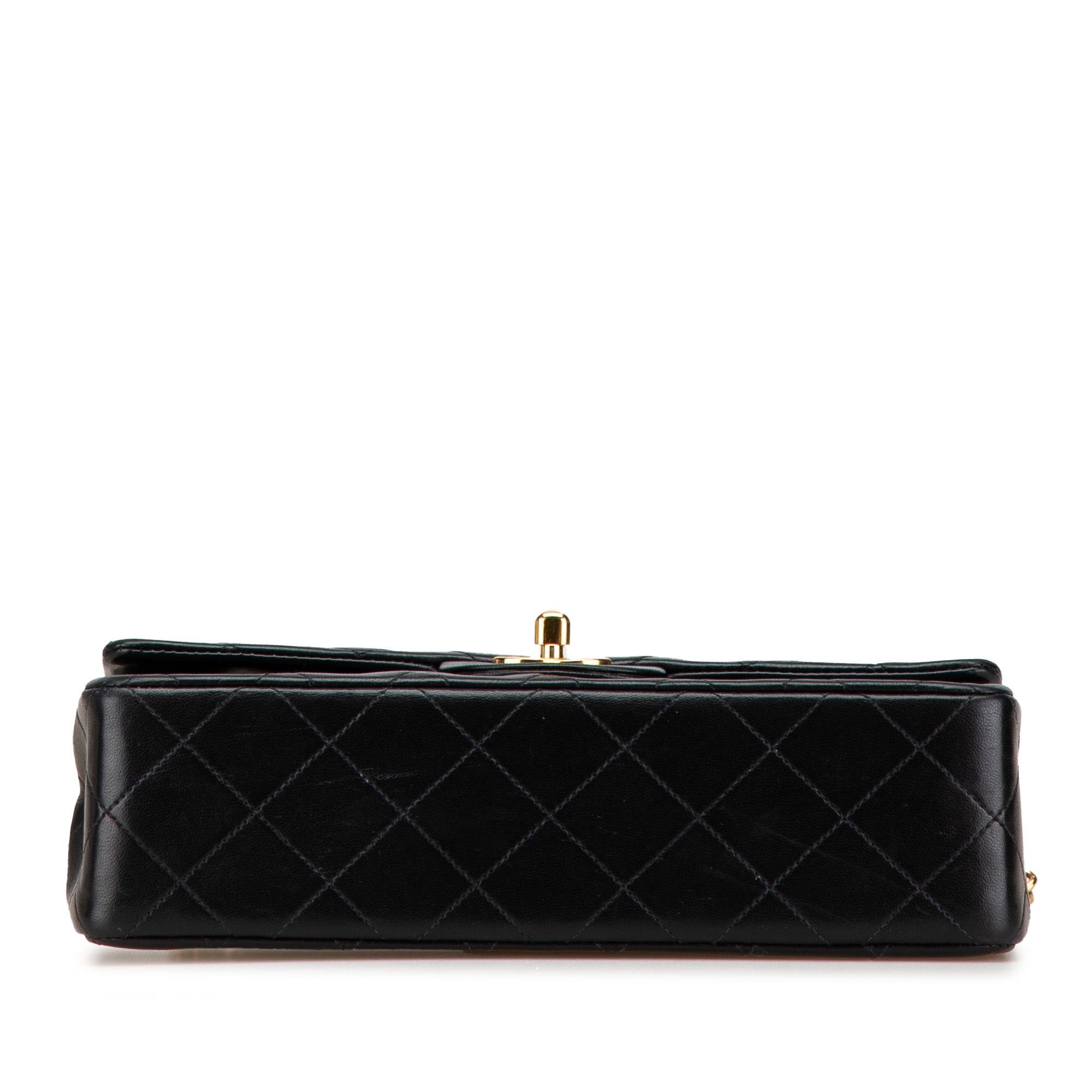 Chanel Chanel Small Classic Lambskin Double Flap Black Size ONE SIZE - 3 Thumbnail