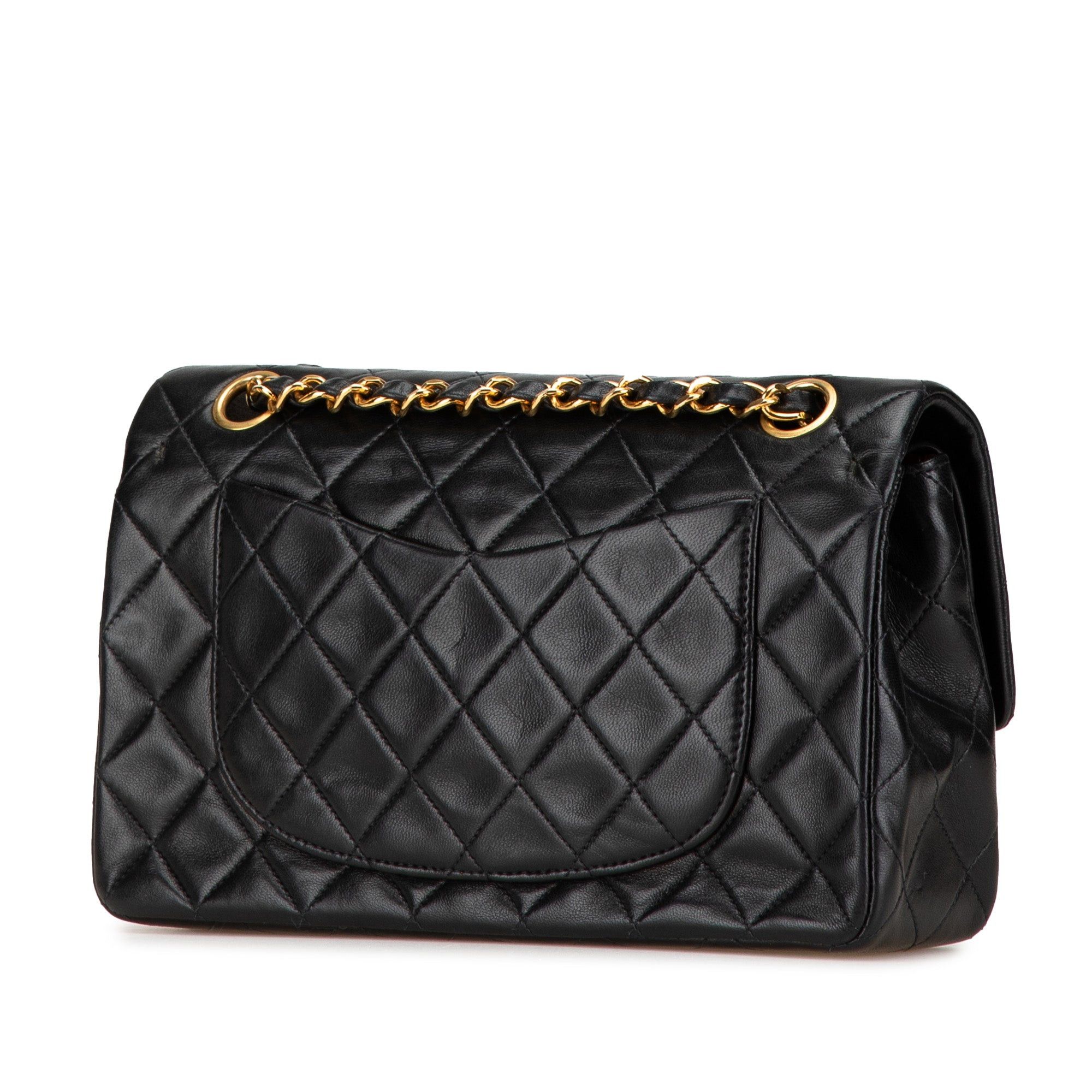 Chanel Chanel Small Classic Lambskin Double Flap Black Size ONE SIZE - 2 Thumbnail