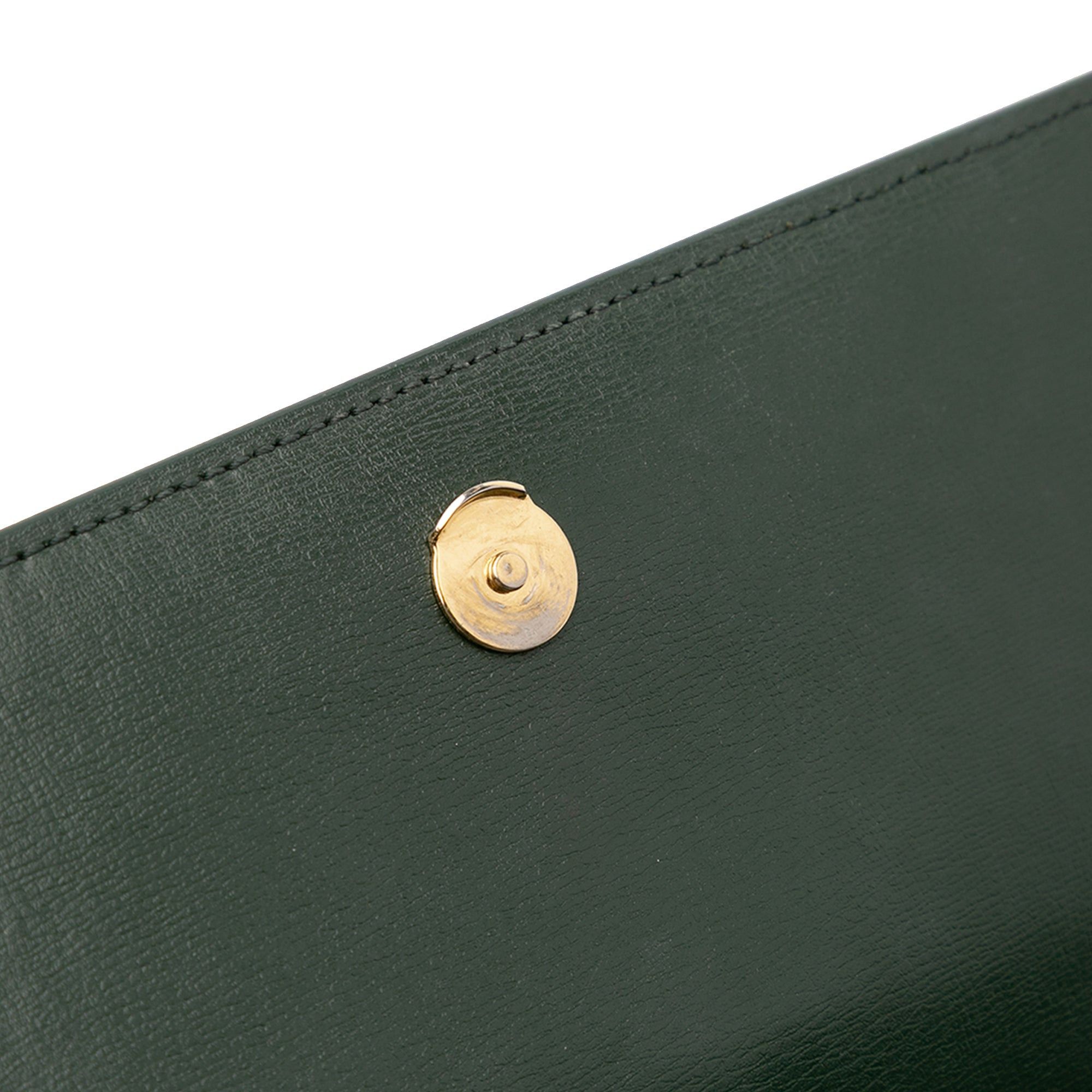 Saint Laurent Paris Saint Laurent Medium Leather Monogram Sunset Crossbody Green Size ONE SIZE - 10 Thumbnail