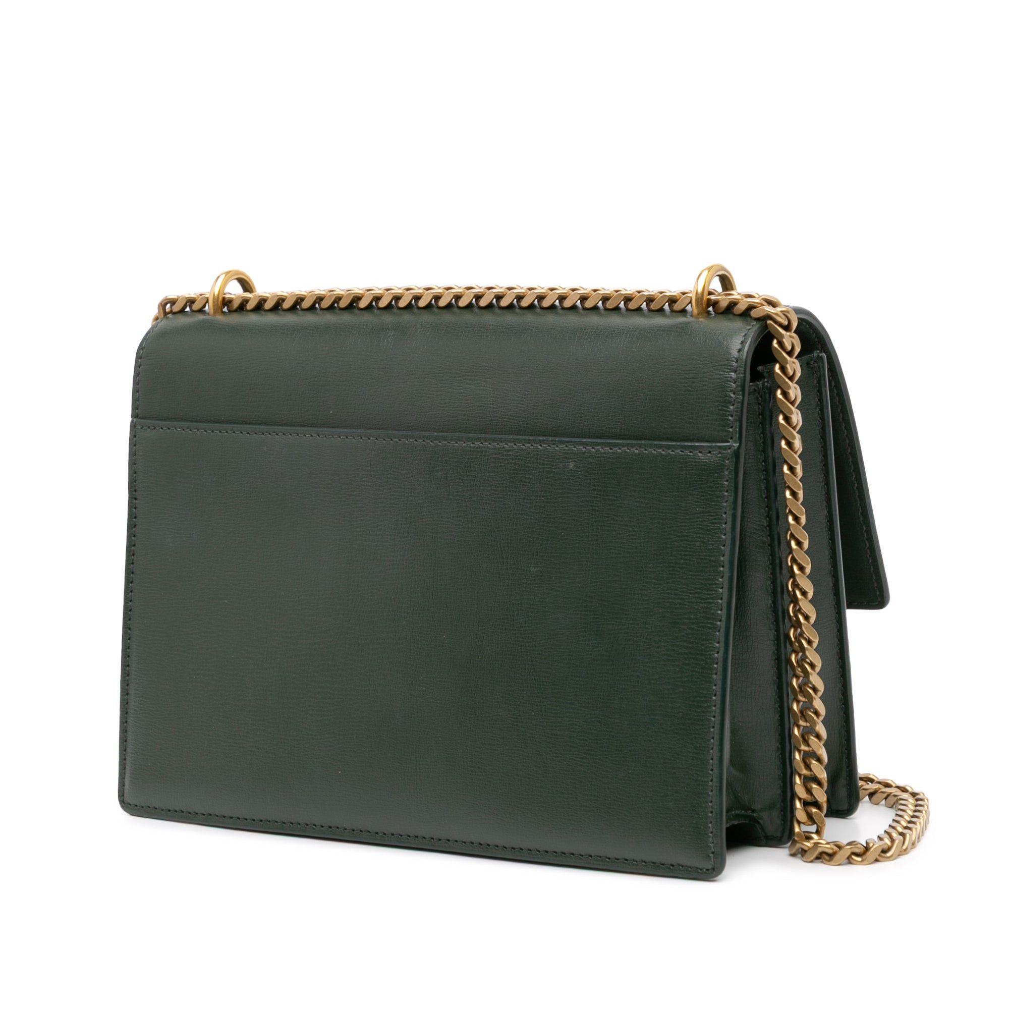 Saint Laurent Paris Saint Laurent Medium Leather Monogram Sunset Crossbody Green Size ONE SIZE - 2 Thumbnail