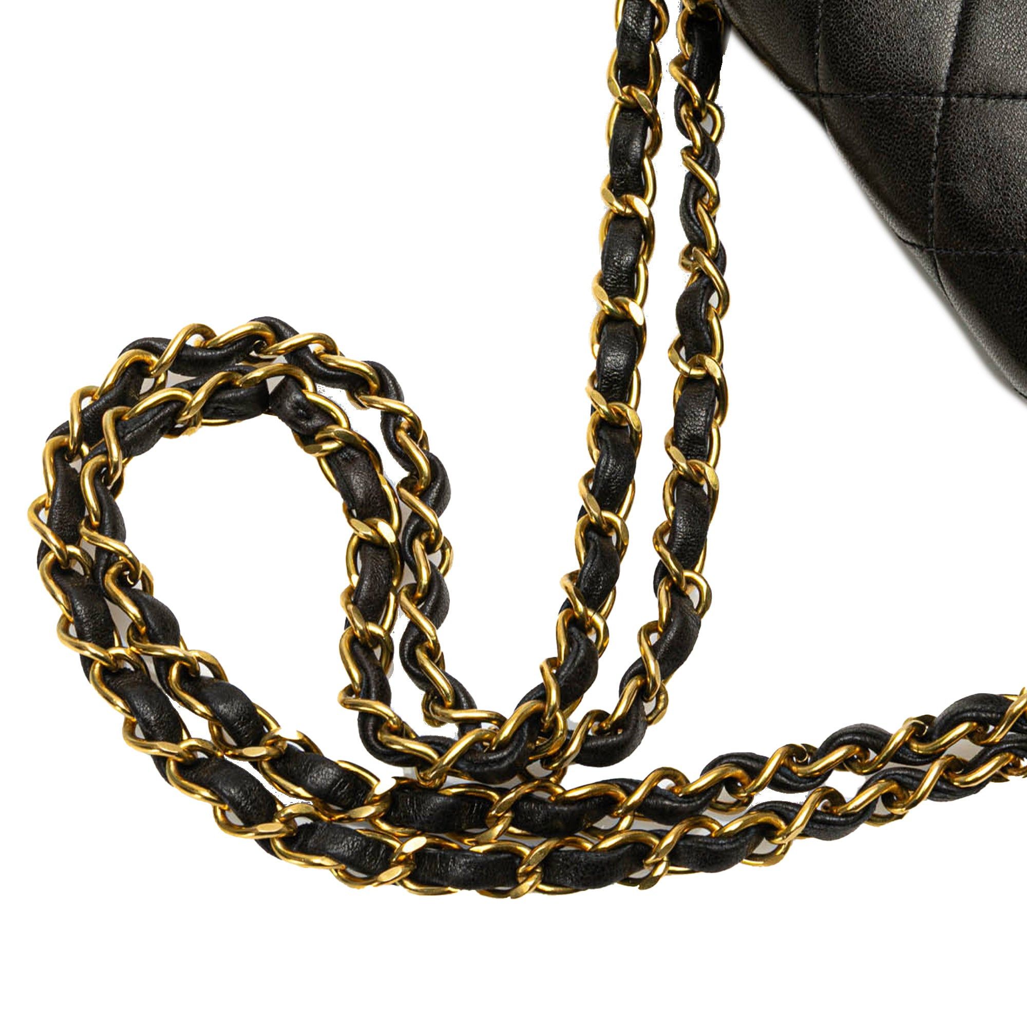 Chanel Chanel Small Classic Lambskin Double Flap Black Size ONE SIZE - 13 Thumbnail