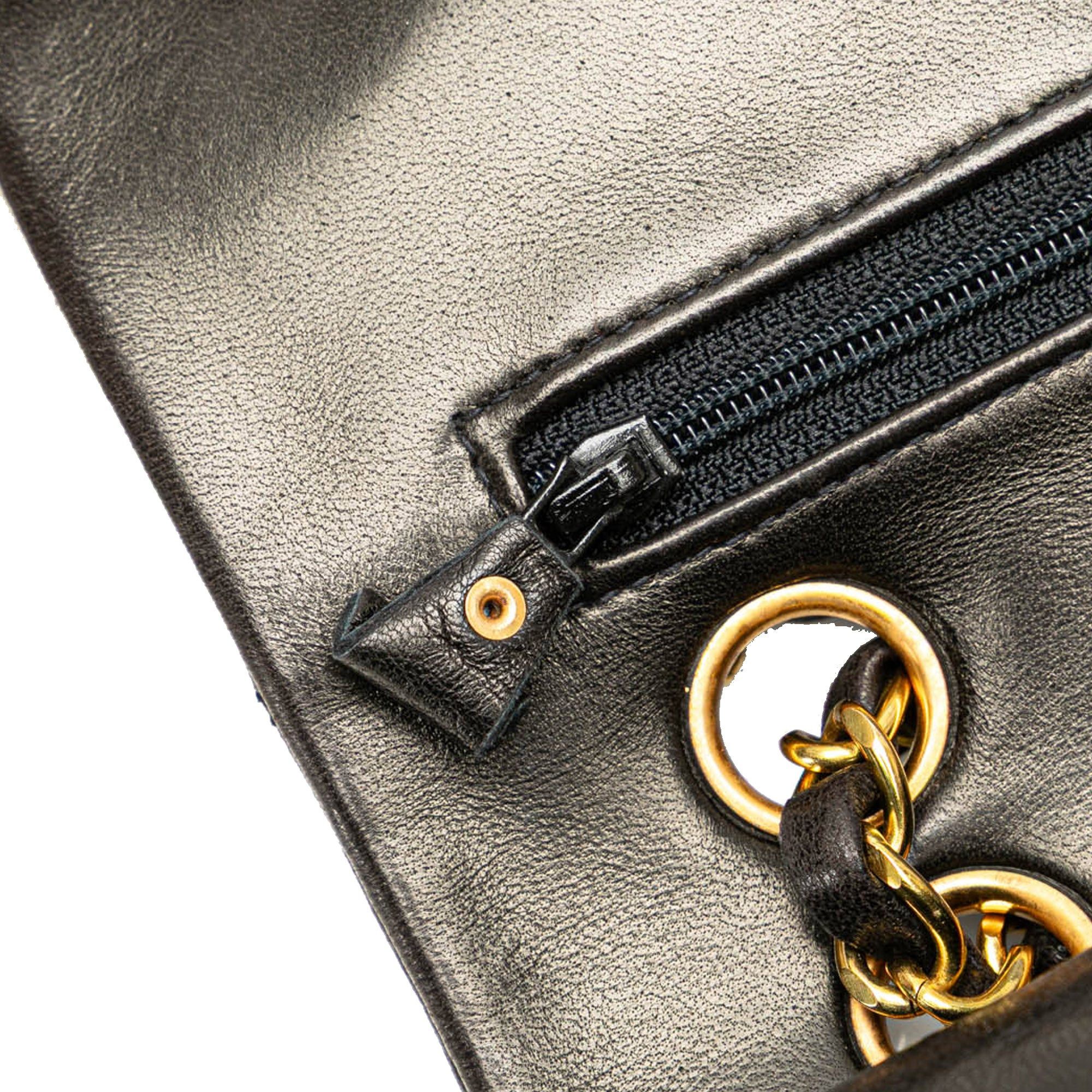 Chanel Chanel Small Classic Lambskin Double Flap Black Size ONE SIZE - 8 Thumbnail
