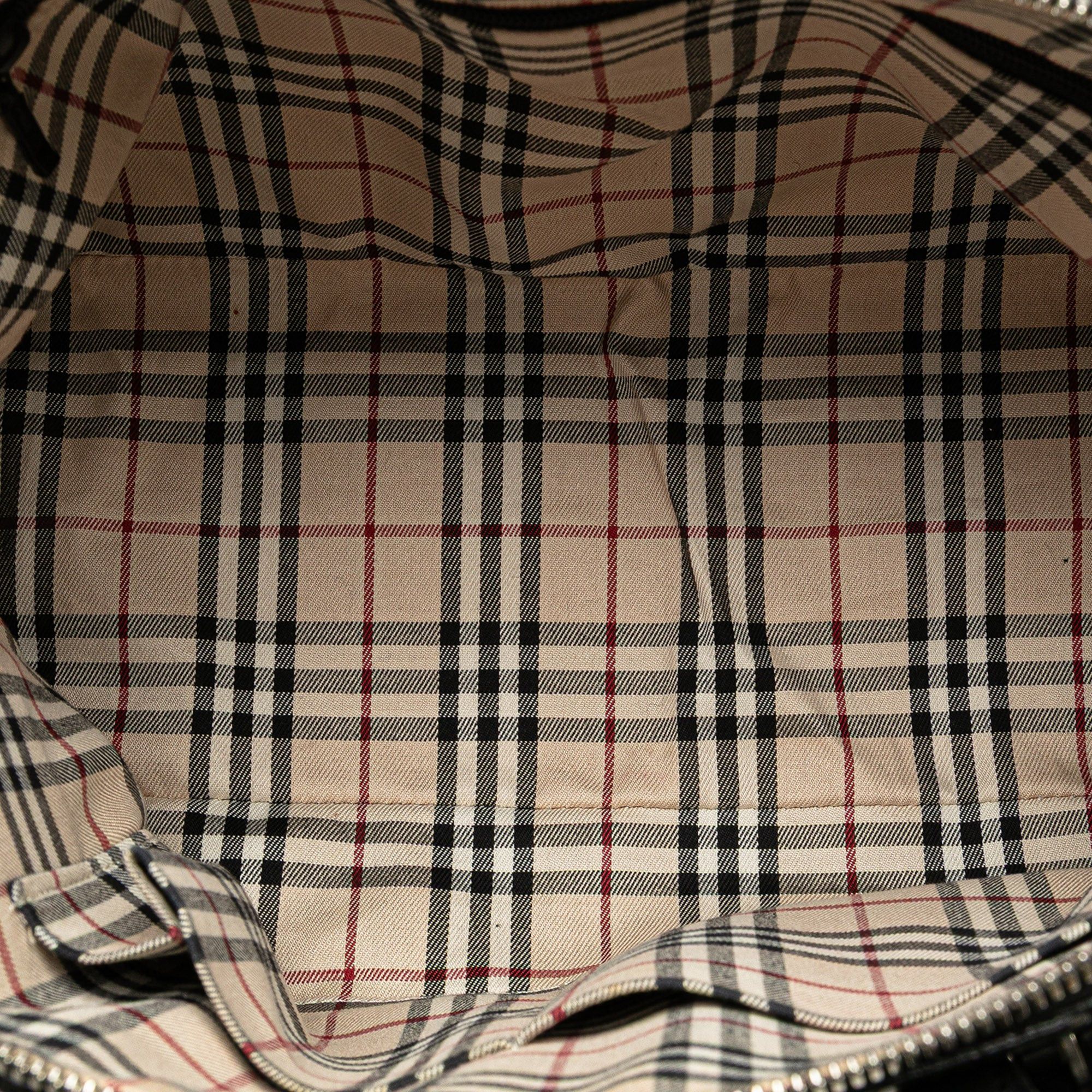 Burberry Burberry Leather Dome Handbag Black Size ONE SIZE - 4 Thumbnail