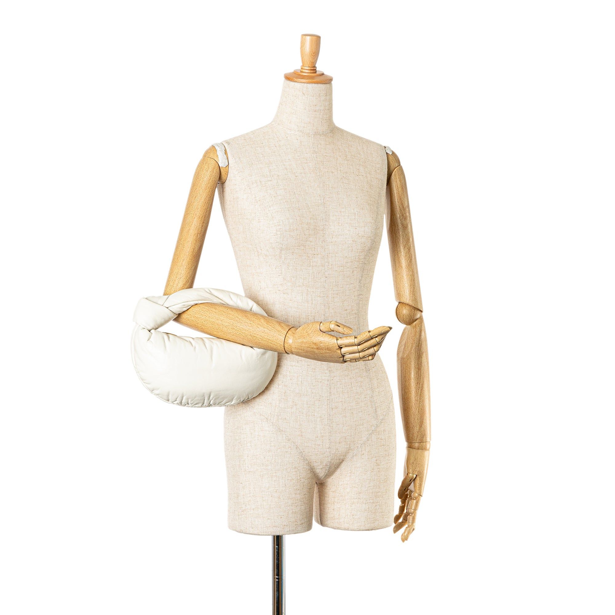 Bottega Veneta Bottega Veneta Mini Nappa Puffy Jodie White Size ONE SIZE - 10 Thumbnail