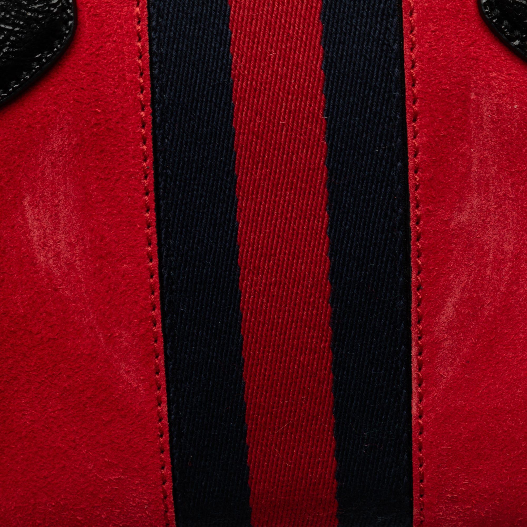 Gucci Gucci Small Suede Ophidia Satchel Red Size ONE SIZE - 8 Thumbnail
