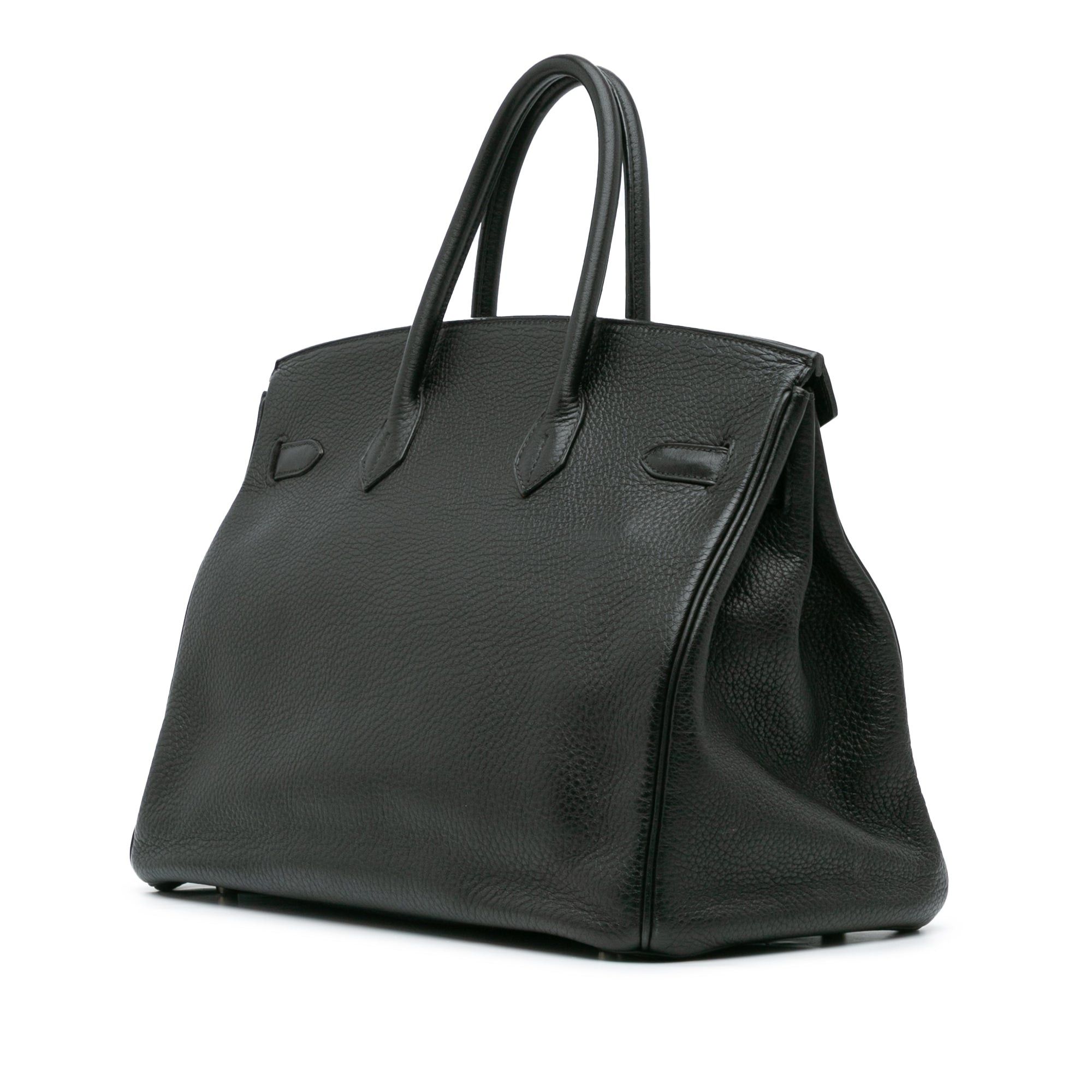 Hermes Hermès Clemence Birkin Retourne 35 Black Size ONE SIZE - 2 Thumbnail