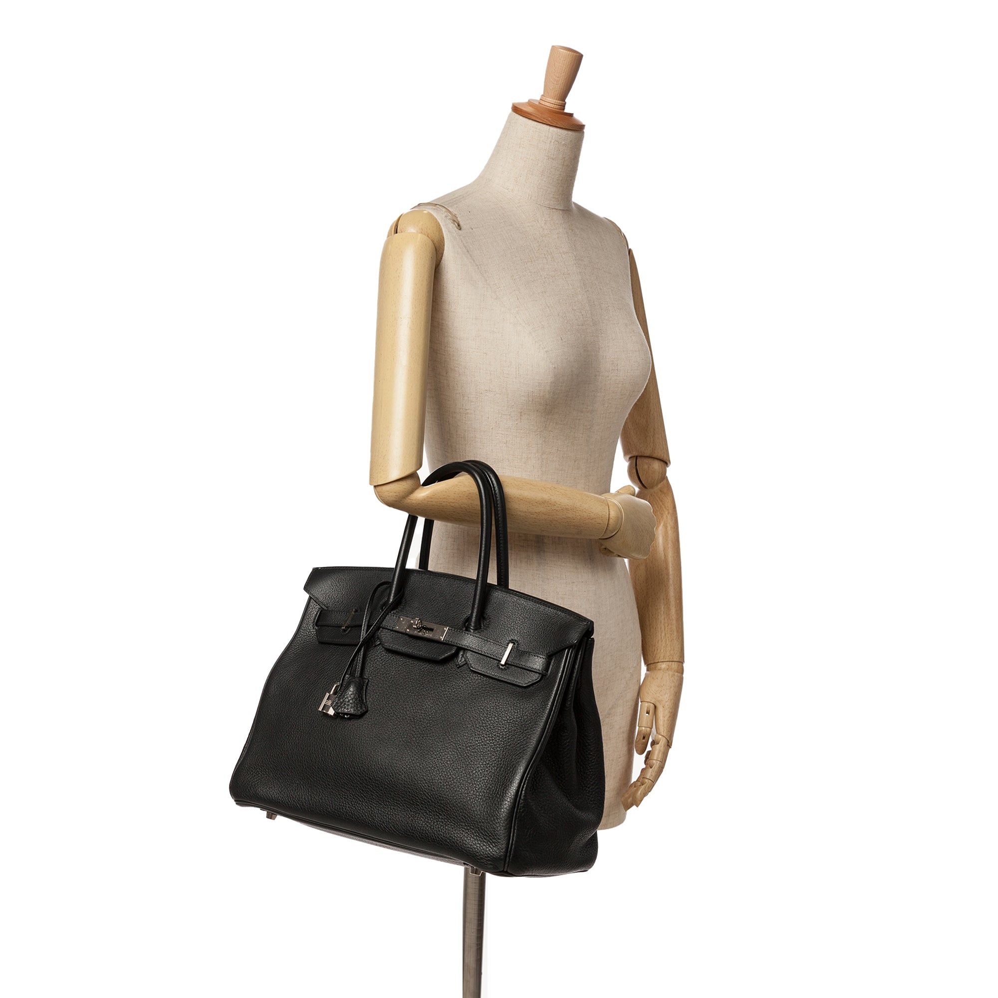 Hermes Hermès Clemence Birkin Retourne 35 Black Size ONE SIZE - 9 Thumbnail